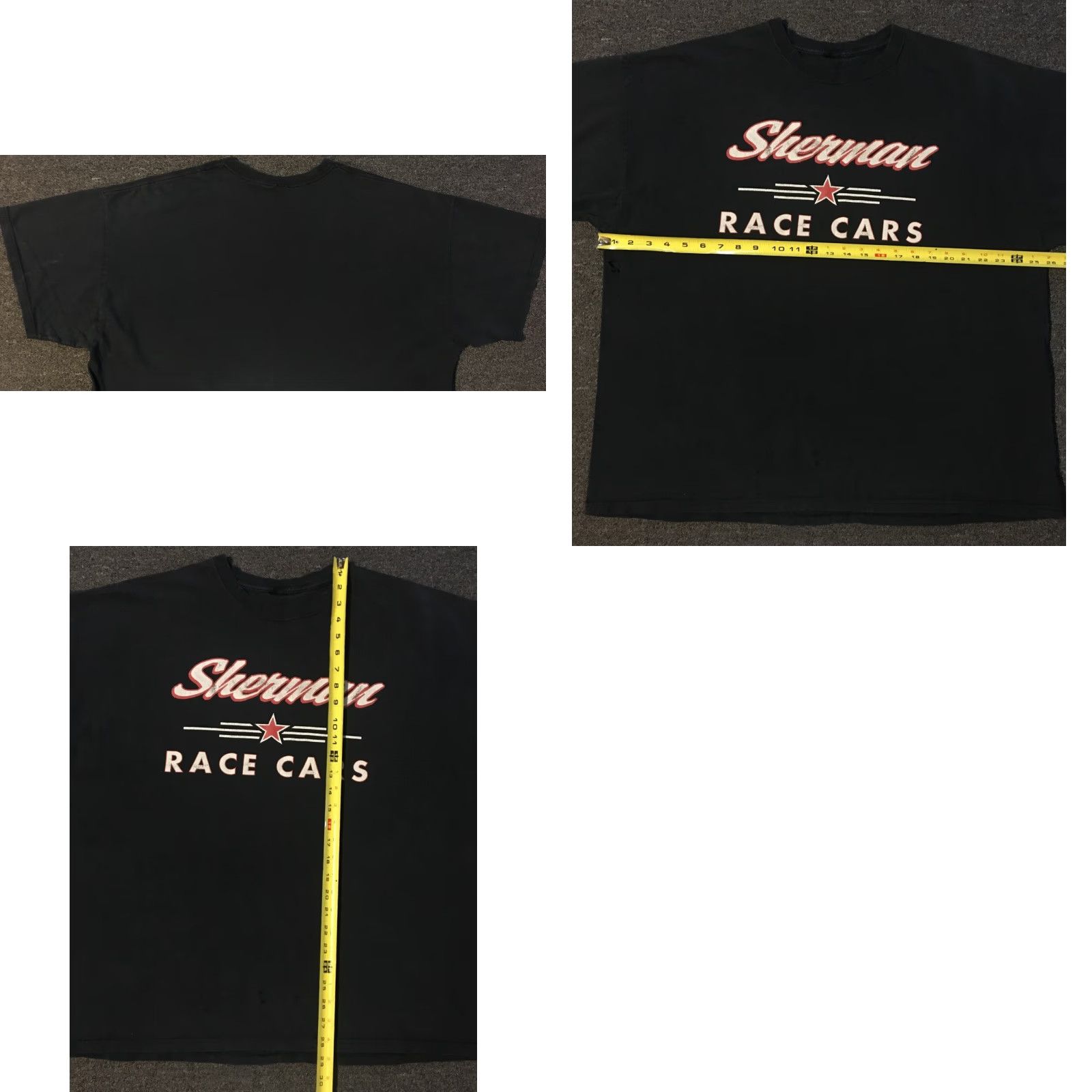 NASCAR VINTAGE Sherman Race Cars Thrashed Shirt XXL Distressed 2XL Black USA 90s Grunge Punk NASCAR Racing Cars Men Shirt Mens Size US XXL / EU 58 / 5 - 8 Thumbnail