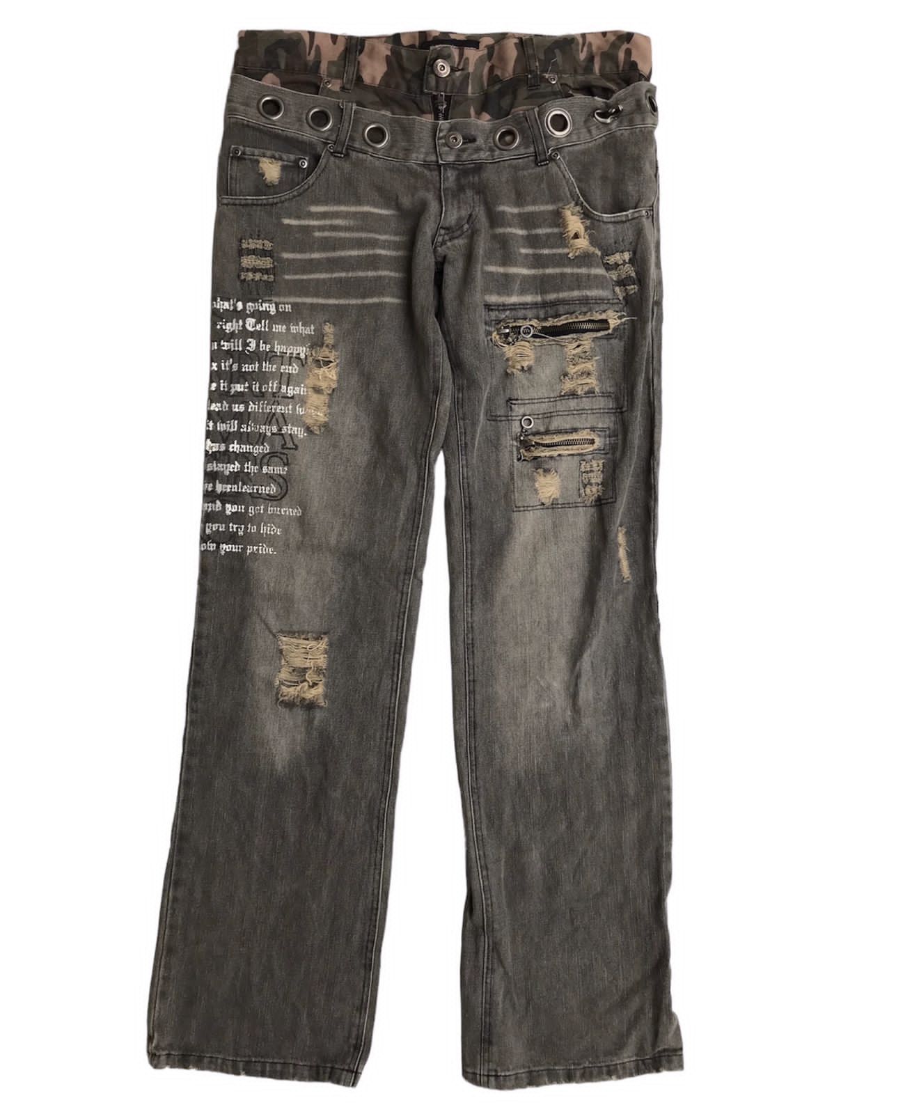 image of In The Attic Double Waist Y2K in Denim, Men's (Size 30)