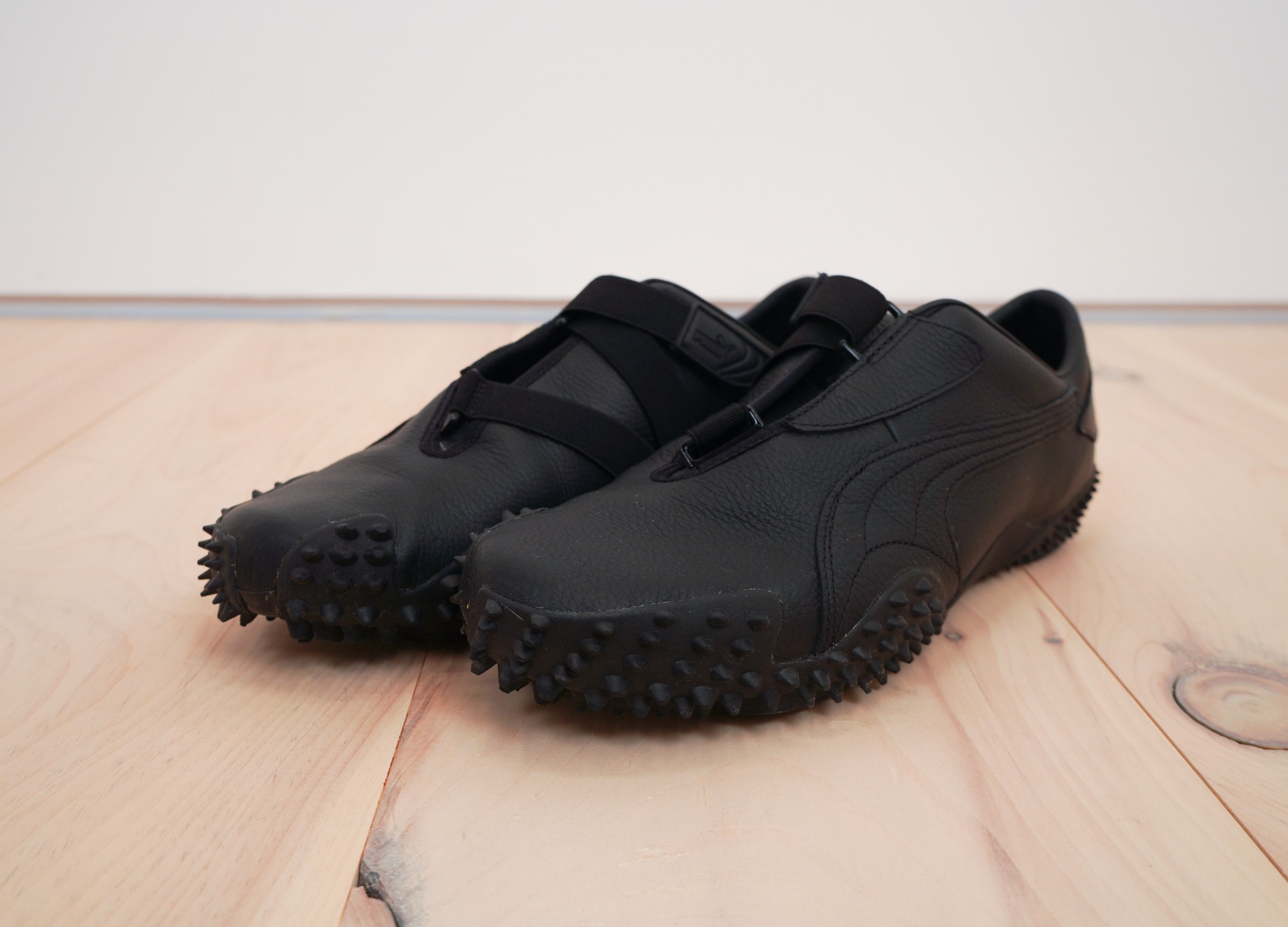 Puma All Black Leather Puma Mostros Size US 11.5 / EU 44-45 - 1 Thumbnail
