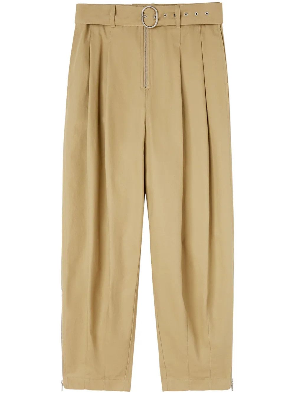 Jil Sander o1w1db10825 Belt Trousers in Beige Size US 34 / EU 50 - 1 Thumbnail