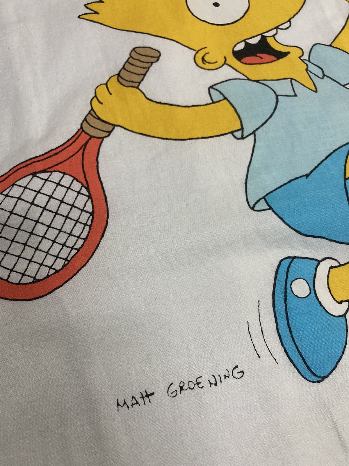 The Simpsons × Vintage Vintage 90’s The Simpsons Cotton Hoodie Jacket White Size US L / EU 52-54 / 3 - 10 Thumbnail