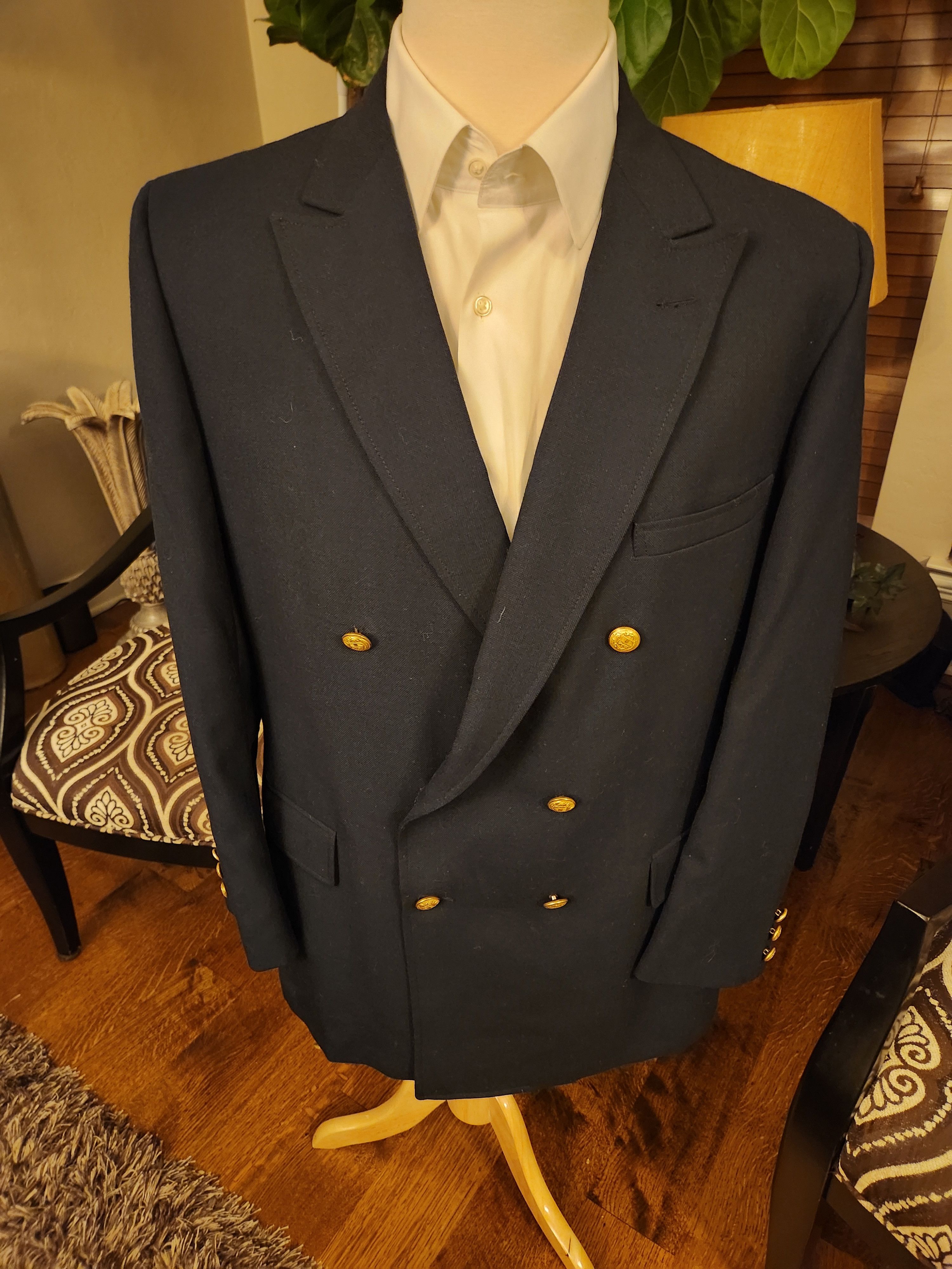 Vintage Vintage American Craftsmen Double Breast Unstructured Blazer Size 44R - 1 Thumbnail