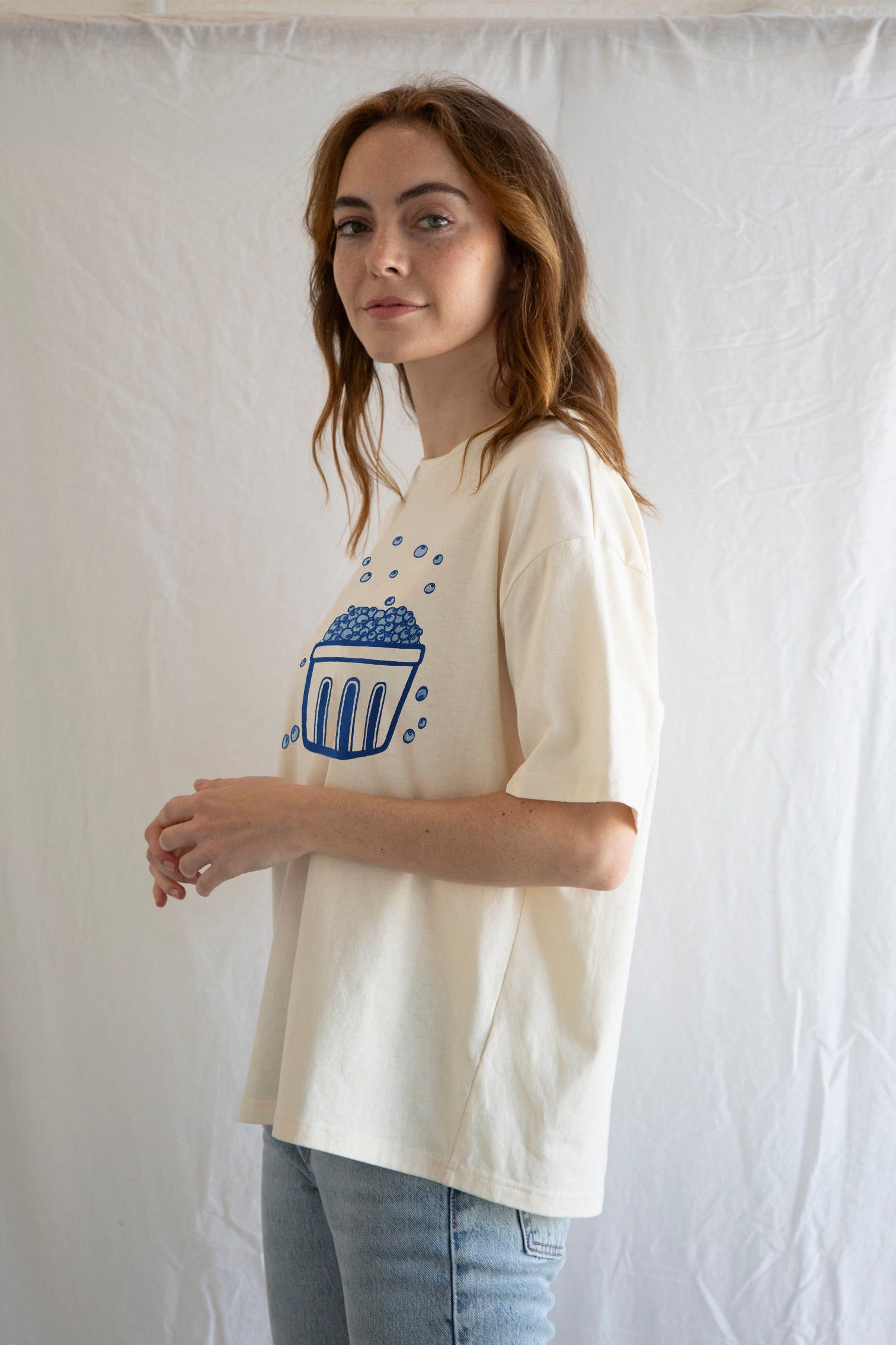 Designer × The Unbranded Brand Blueberry T-Shirt, Fruit Shirt, Foodie Graphic Tee Size S / US 4 / IT 40 - 3 Thumbnail