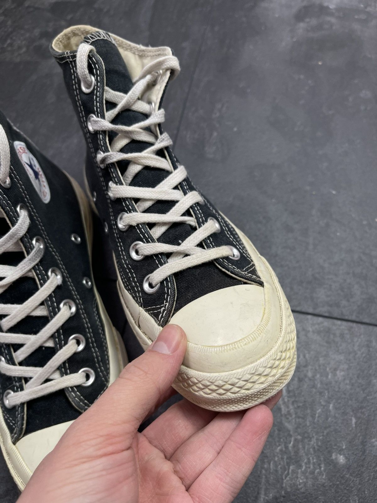 Comme des Garcons × Comme des Garcons PLAY × Streetwear COMME DES GARÇONS CONVERSE Size US 5 / EU 37 - 7 Thumbnail