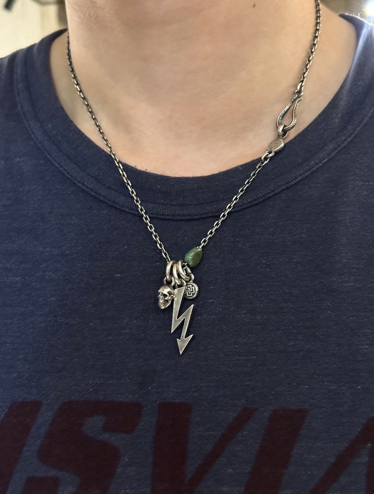 Vintage Fate.Co Necklace/pendant set（Lightning, skull, turquoise…） Size ONE SIZE - 5 Thumbnail