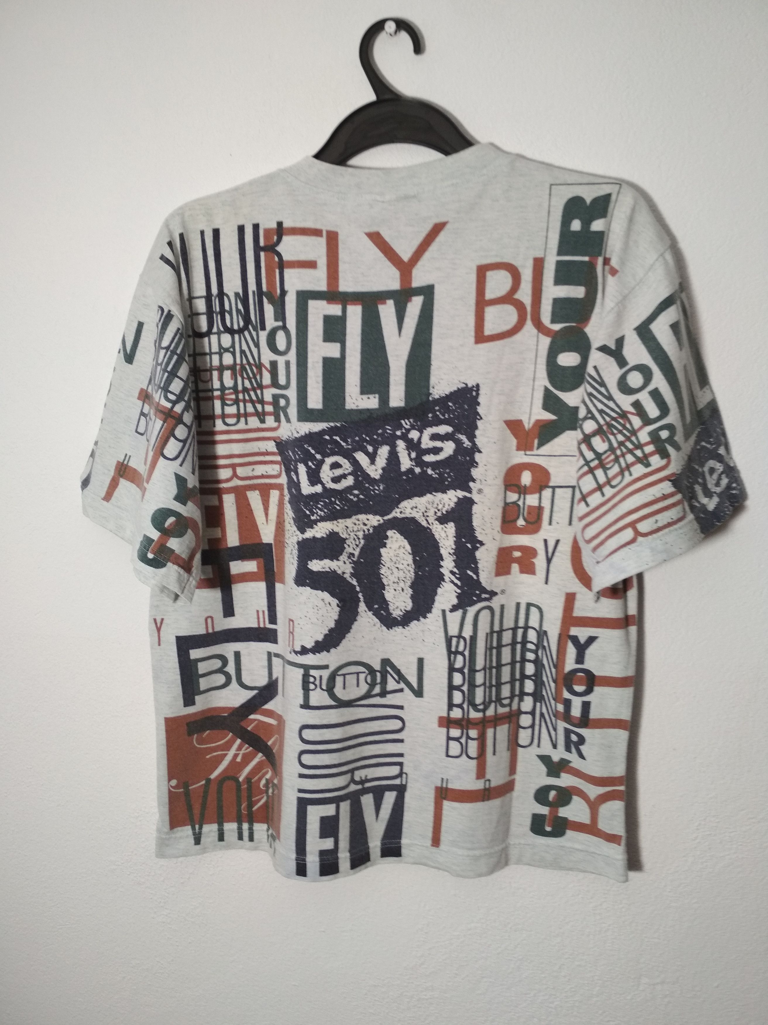 Levi's Vintage Clothing × Vintage Vintage 90s Levis 501 Made in USA t-shirt tee Size US M / EU 48-50 / 2 - 5 Thumbnail