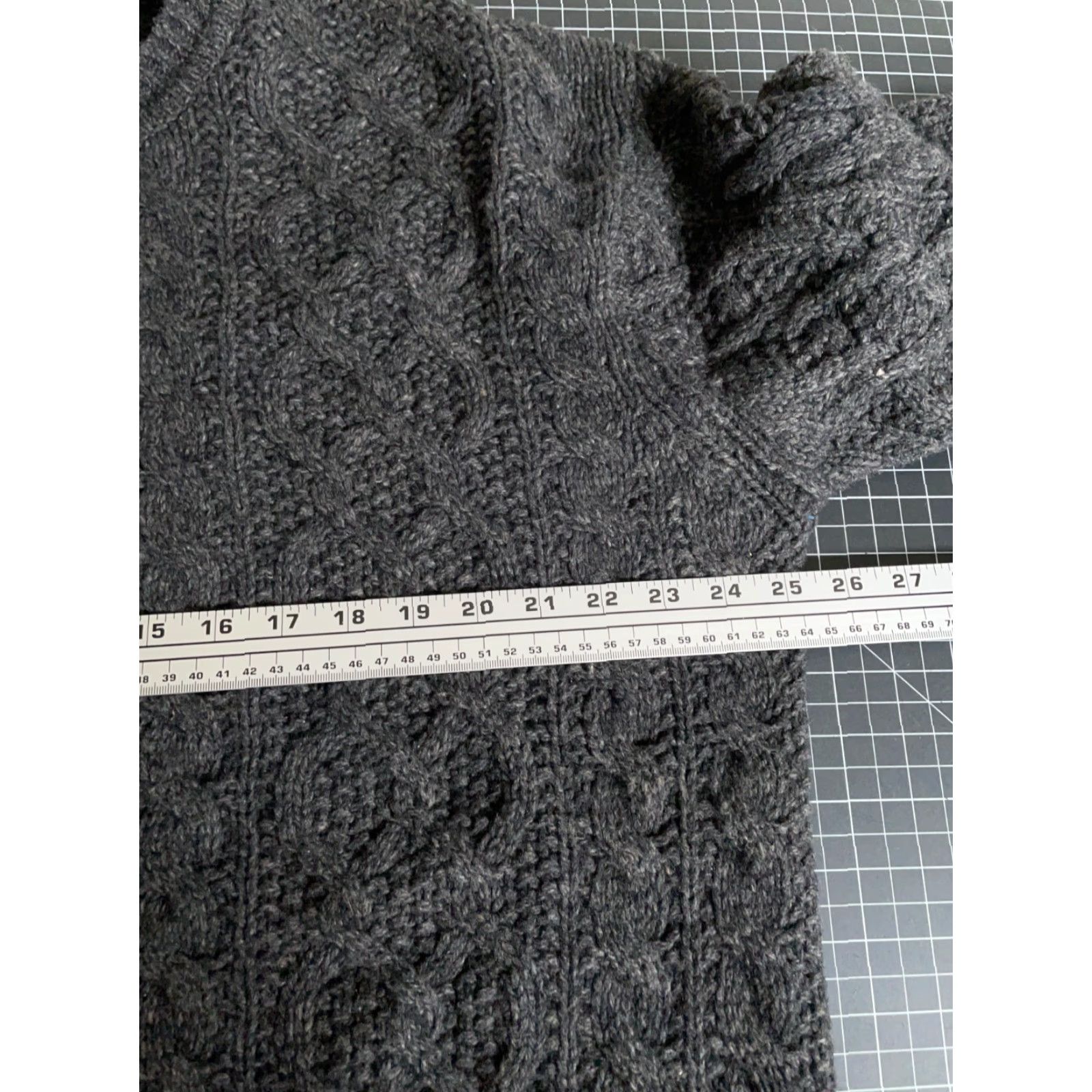 Vintage Sonoma Heavyweight Cable Knit Sweater Adult XL Charcoal Gray Crewneck Preppy Mens Size US XL / EU 56 / 4 - 5 Thumbnail