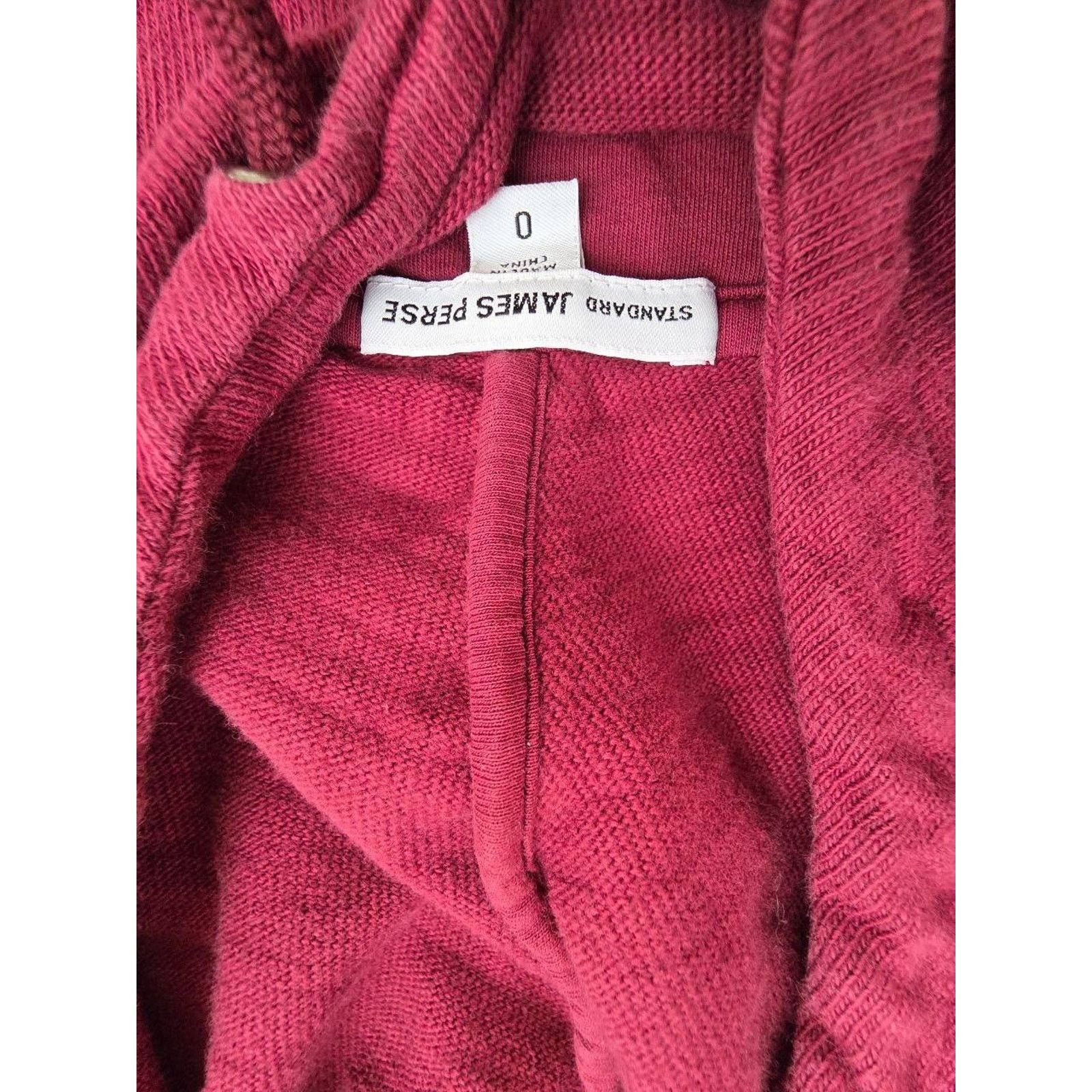 James Perse James Perse Sweatshirt Red Burgundy Size 0 A001257 Size US XS / EU 42 / 0 - 5 Thumbnail