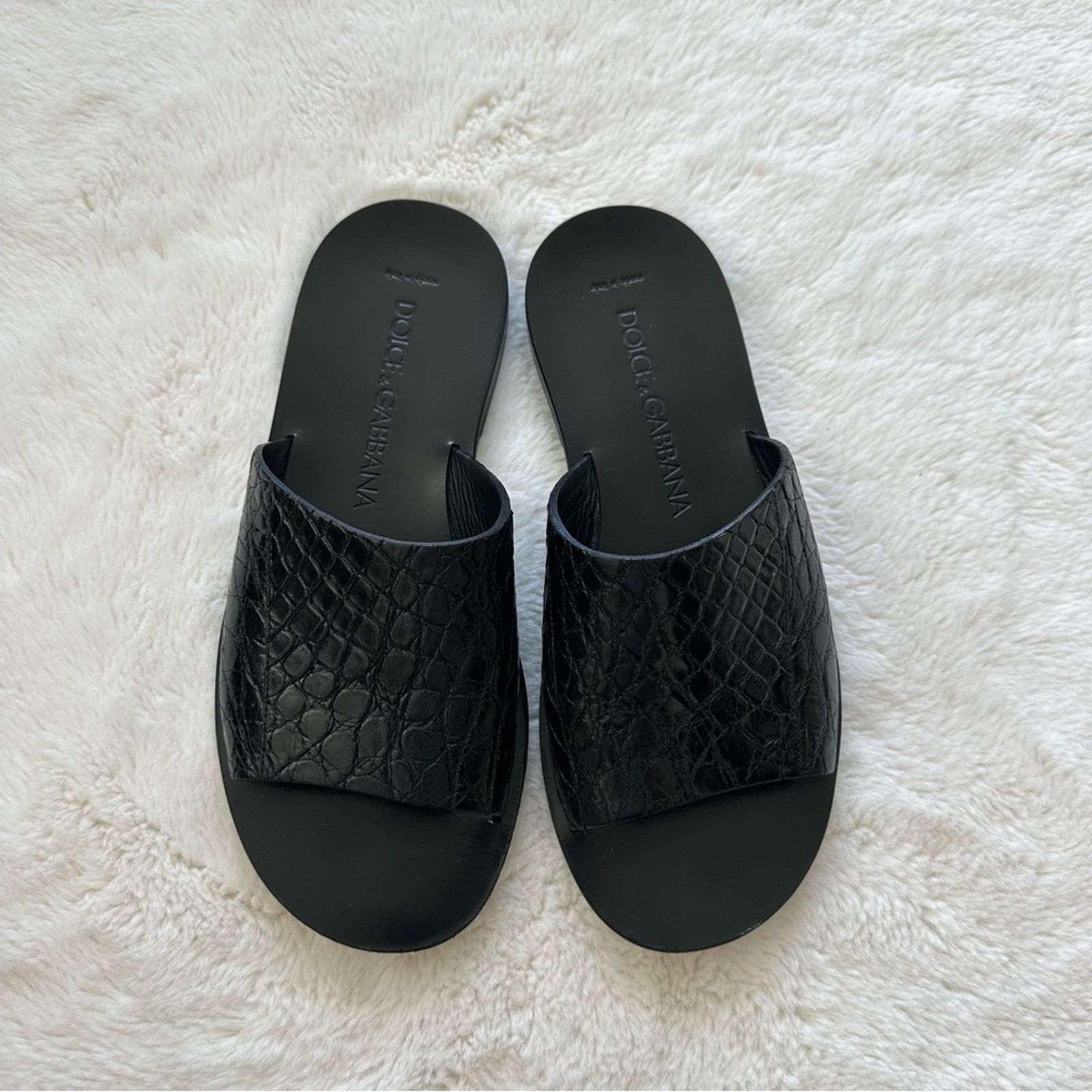 Dolce & Gabbana Dolce&Gabbana men leather slides size 8 US Authentic Size US 8 / EU 41 - 1 Thumbnail
