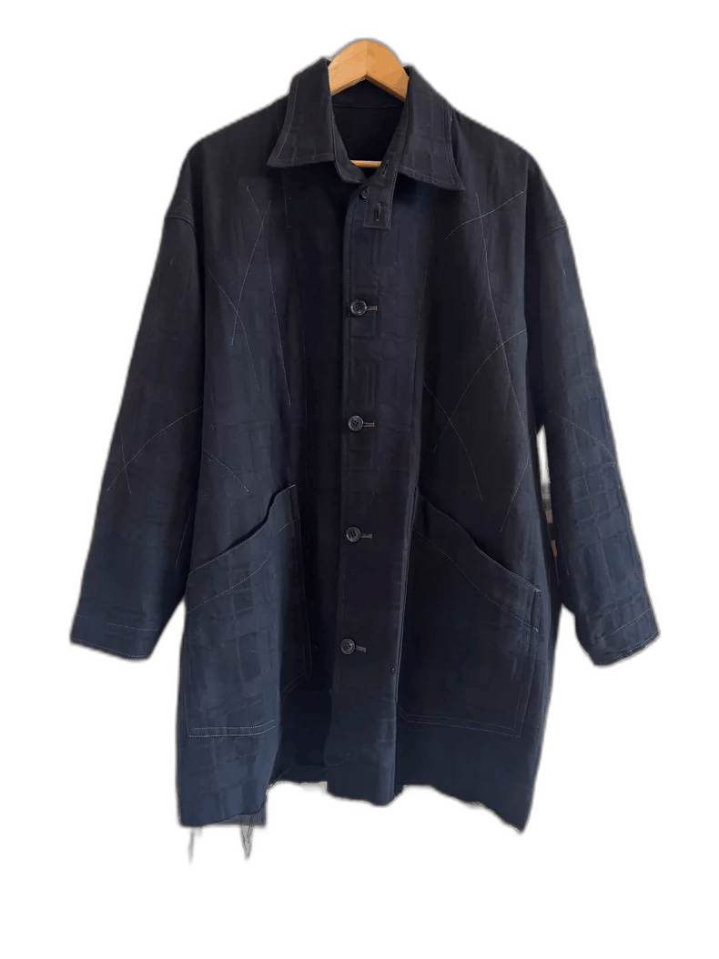 Yohji Yamamoto Sulvam Reversible Destroyed Windbreaker Coat Size S / US 4 / IT 40 - 1 Thumbnail