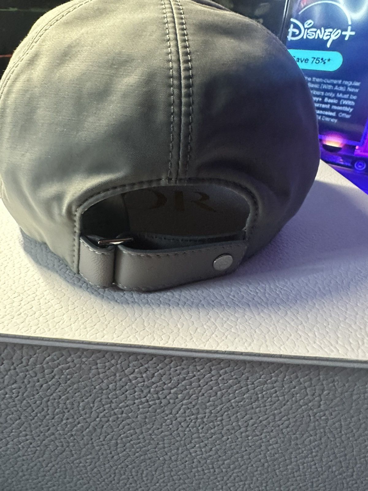 Dior CHRISTIAN DIOR COUTURE CAP GRAY AND FLUORESCENT ORANGE Size ONE SIZE - 3 Thumbnail