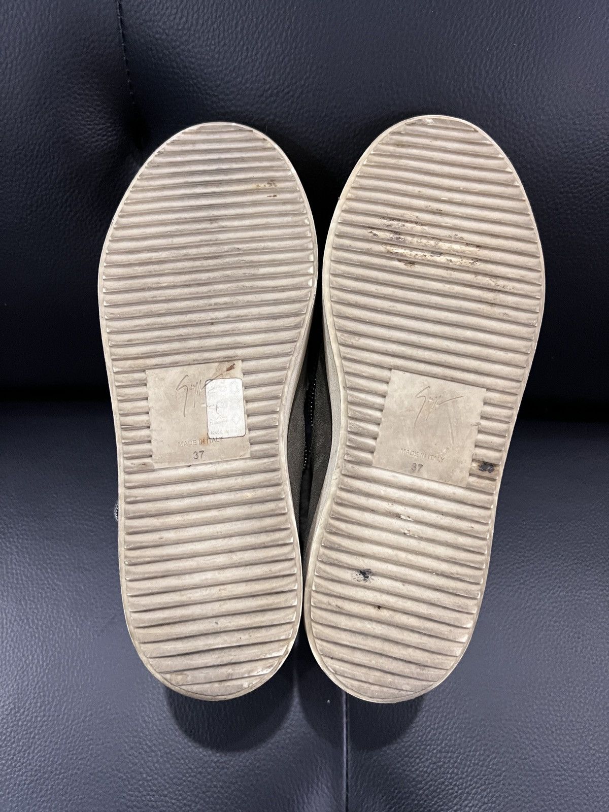 Giuseppe Zanotti Giuseppe Zanotti Shearling High-Top Sneakers Size US 7 / IT 37 - 17 Thumbnail