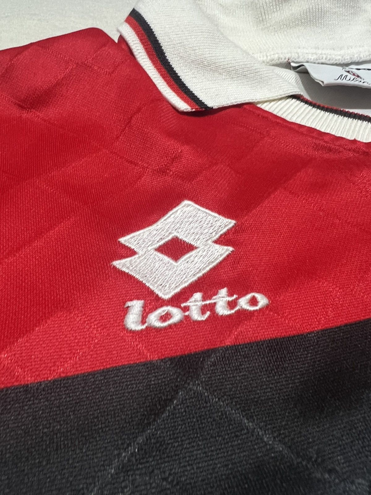 Lotto Sport Ac Milan 1994-95 Lotto Away Longsleeve Jersey Size US L / EU 52-54 / 3 - 5 Thumbnail