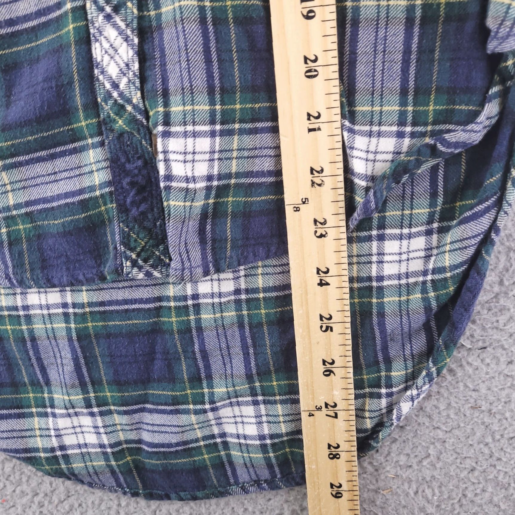 Abercrombie & Fitch Abercrombie Shirt Womens Small Flannel Green Button Up Long Sleeve Plaid Collared Size S / US 4 / IT 40 - 7 Thumbnail