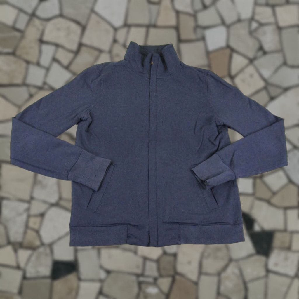 Juicy Couture Juicy Couture Jacket Womens Medium Blue Full Zip Track Coat J Zipper Spellout (Track Jacket) Size M / US 6-8 / IT 42-44 - 1 Thumbnail