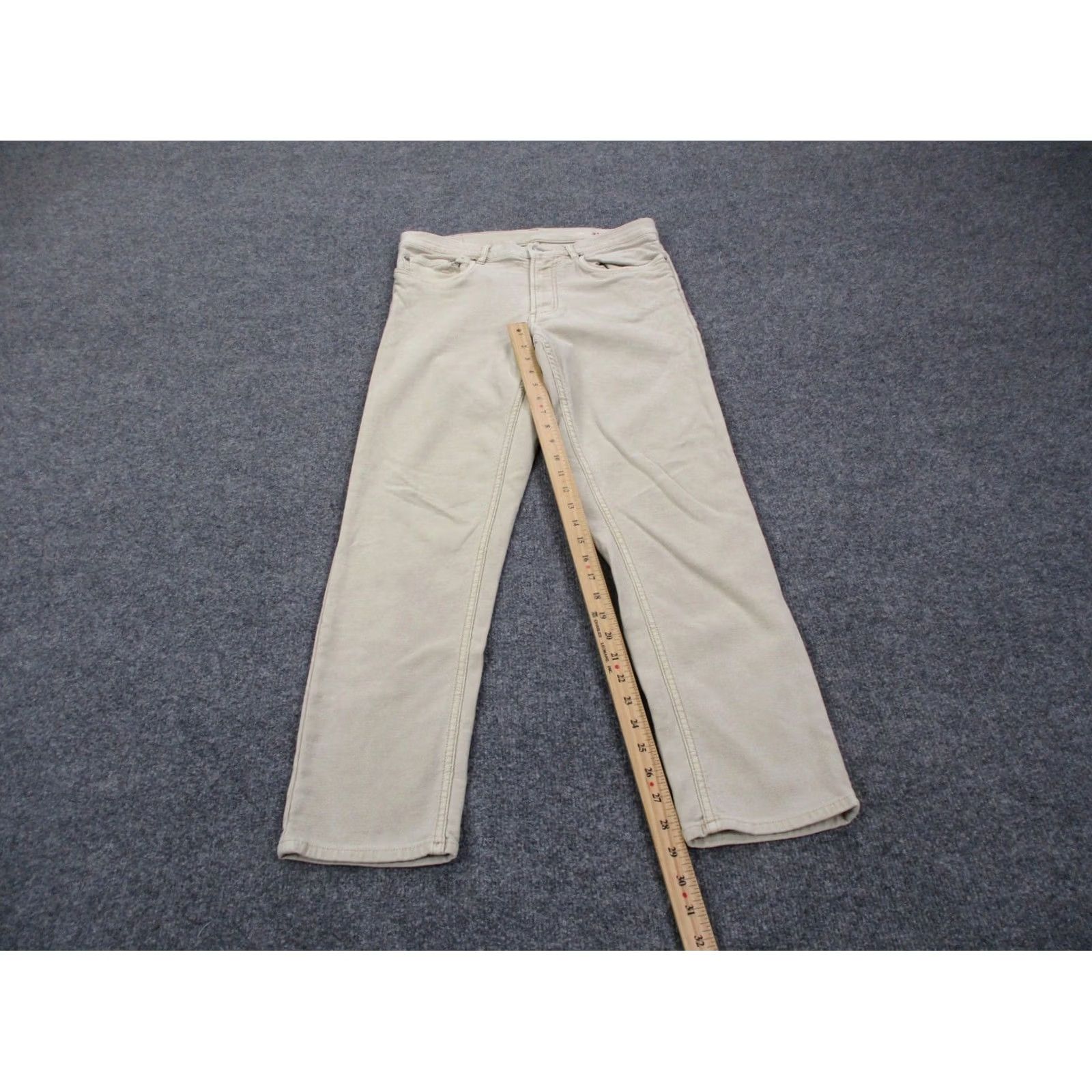 Faherty Faherty Pants Mens 31 Beige Men Chino Straight Stretch Casual Preppy Business Size US 31 - 3 Thumbnail