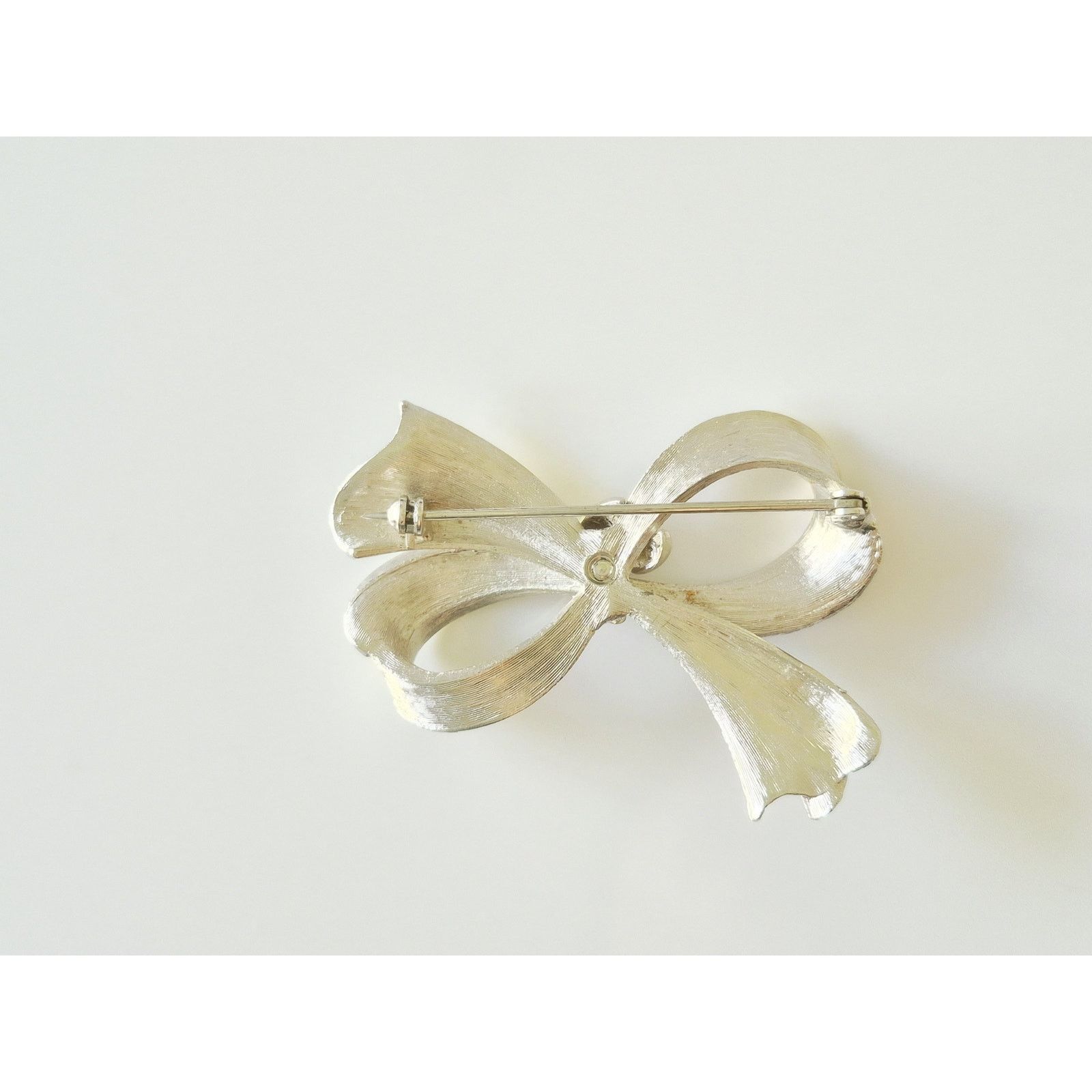 Other Vintage MCM Silver-tone Bow-tie Brooch and Earring Set Size ONE SIZE - 3 Thumbnail