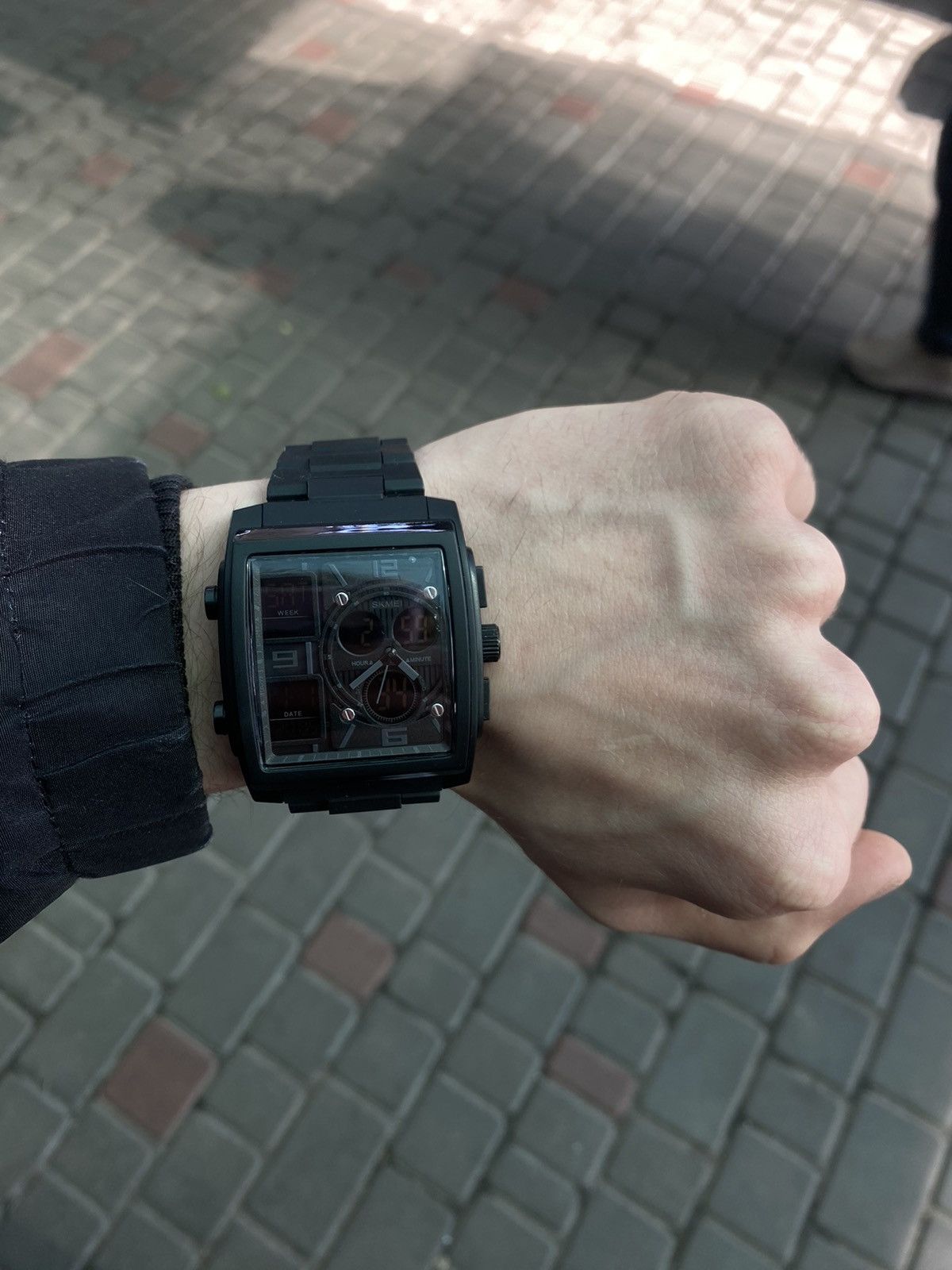 Jewelry x Vintage Skmei Sports Watch Digital Analog Black Strap Modern, Men's