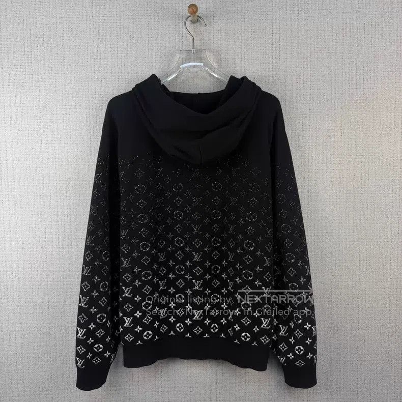 Louis Vuitton Louis Vuitton FW22 Monogram full-print gradient knit hoode Size US L / EU 52-54 / 3 - 3 Thumbnail
