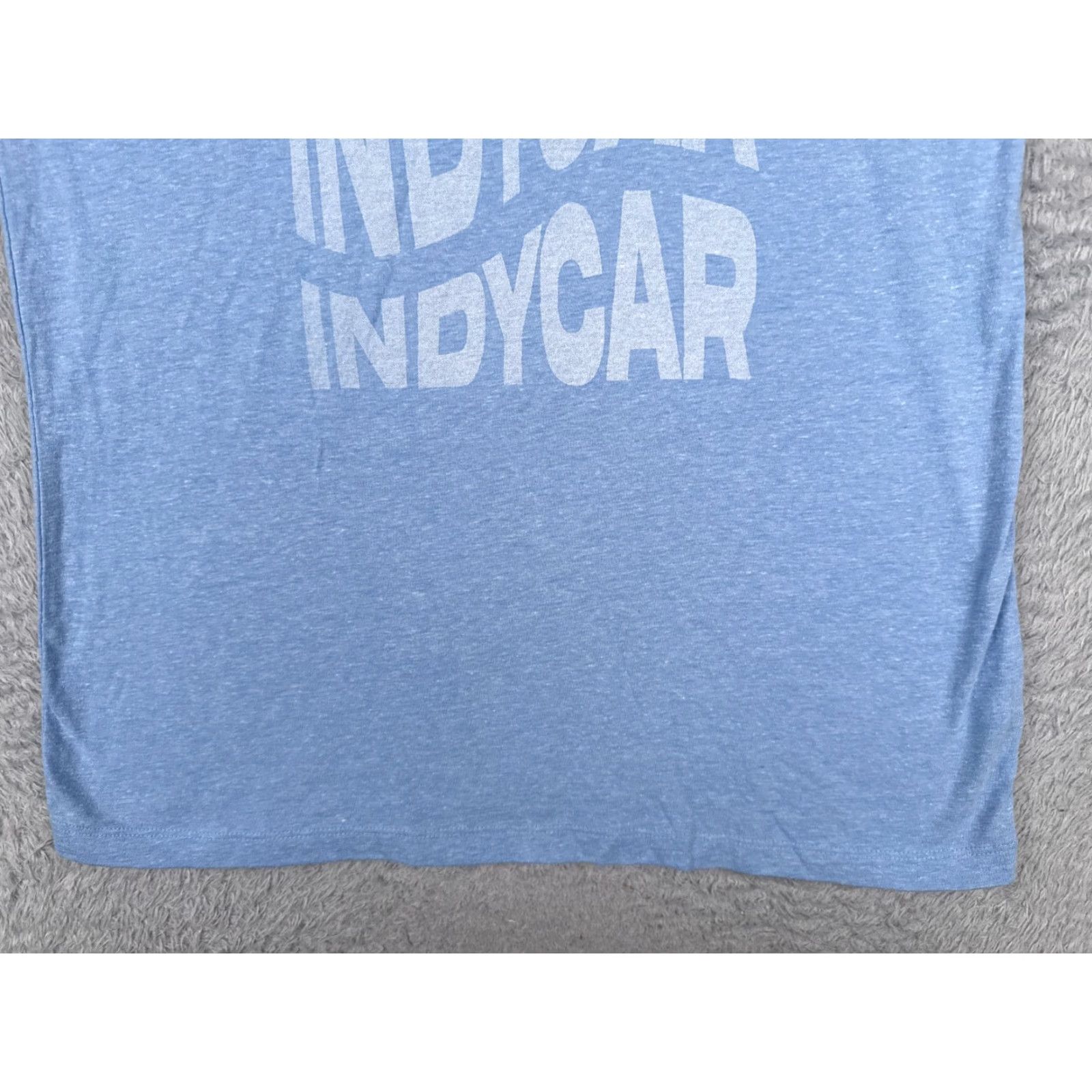 Vintage Indycar Shirt Womens 2XL Blue Racing Short Sleeve V-Neck Tri-Blend T-Shirt Guess? Size XXL / US 16-18 / IT 52-54 - 5 Thumbnail