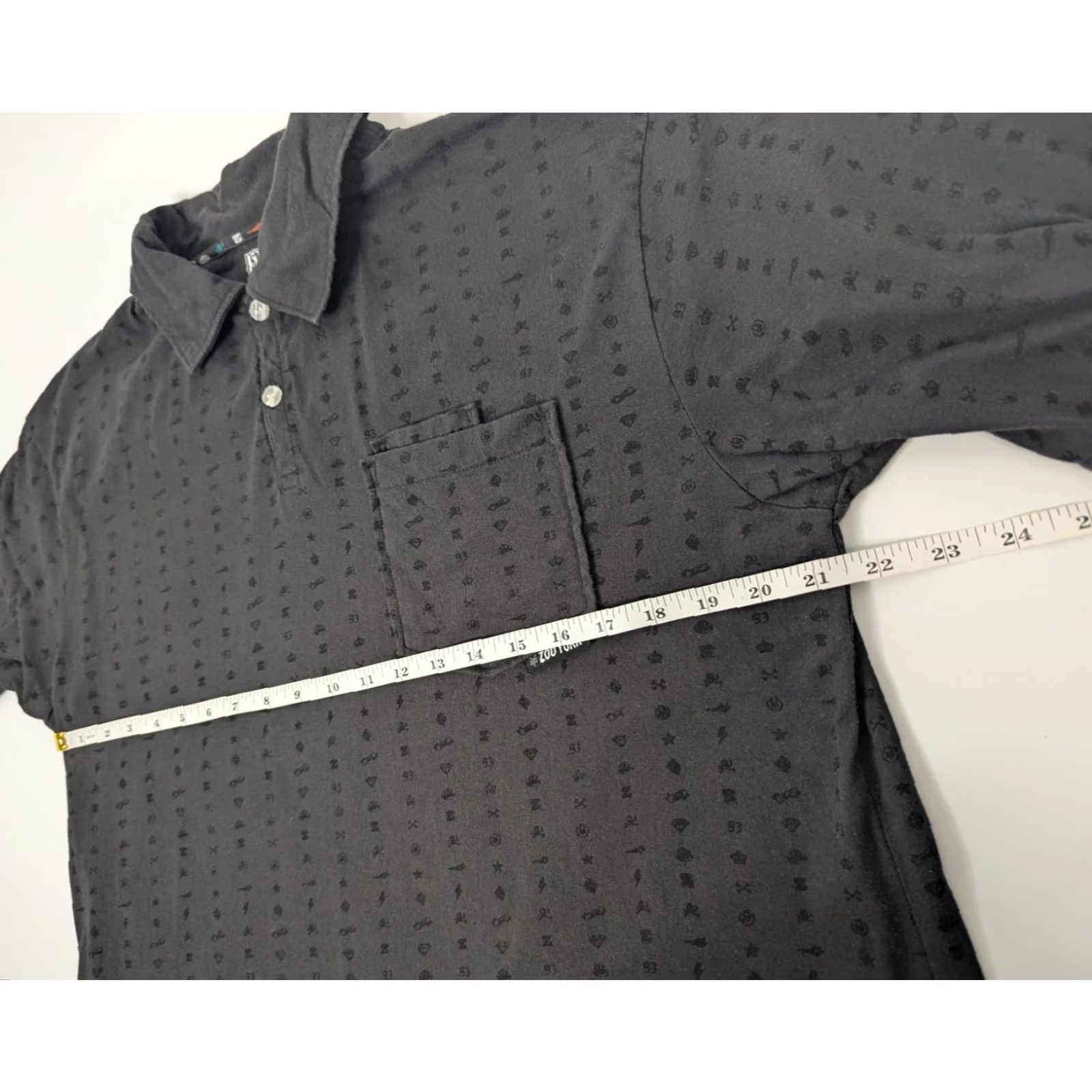 Zoo York Zoo York Polo Shirt Men's XL Collared Pattern Logo Dark Gray Y2k Streetwear Size US XL / EU 56 / 4 - 5 Thumbnail
