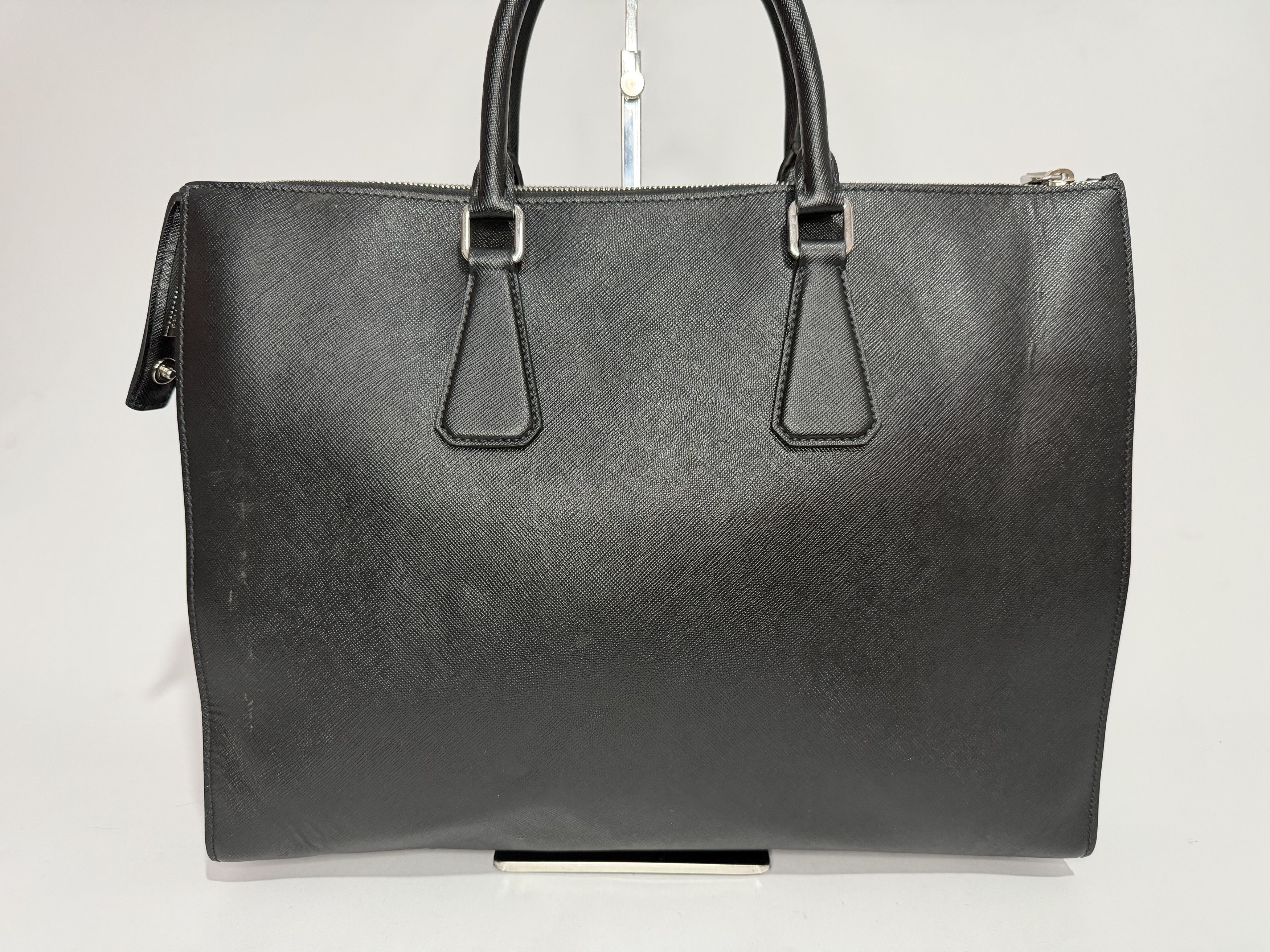 Prada Prada Black Saffiano Leather Large Tote Bag / Briefcase Size ONE SIZE - 5 Thumbnail