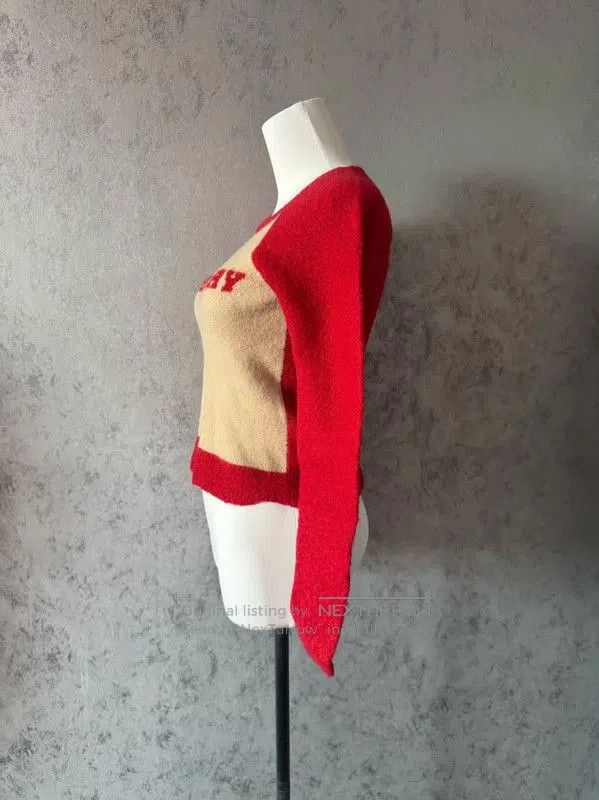 Burberry Burberry Color-Block Wool Long Sleeve Sweater. Size S / US 4 / IT 40 - 3 Thumbnail