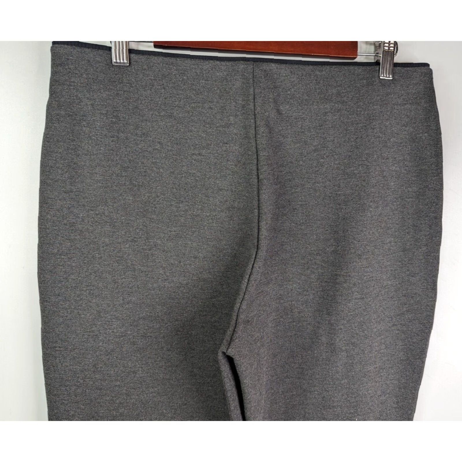 Banana Republic Banana Republic Grey High-Rise Flare Pants Size Large Rayon Nylon Stretch Womens Pants Flared 90s Style Size 36" / US 14 / IT 50 - 5 Thumbnail