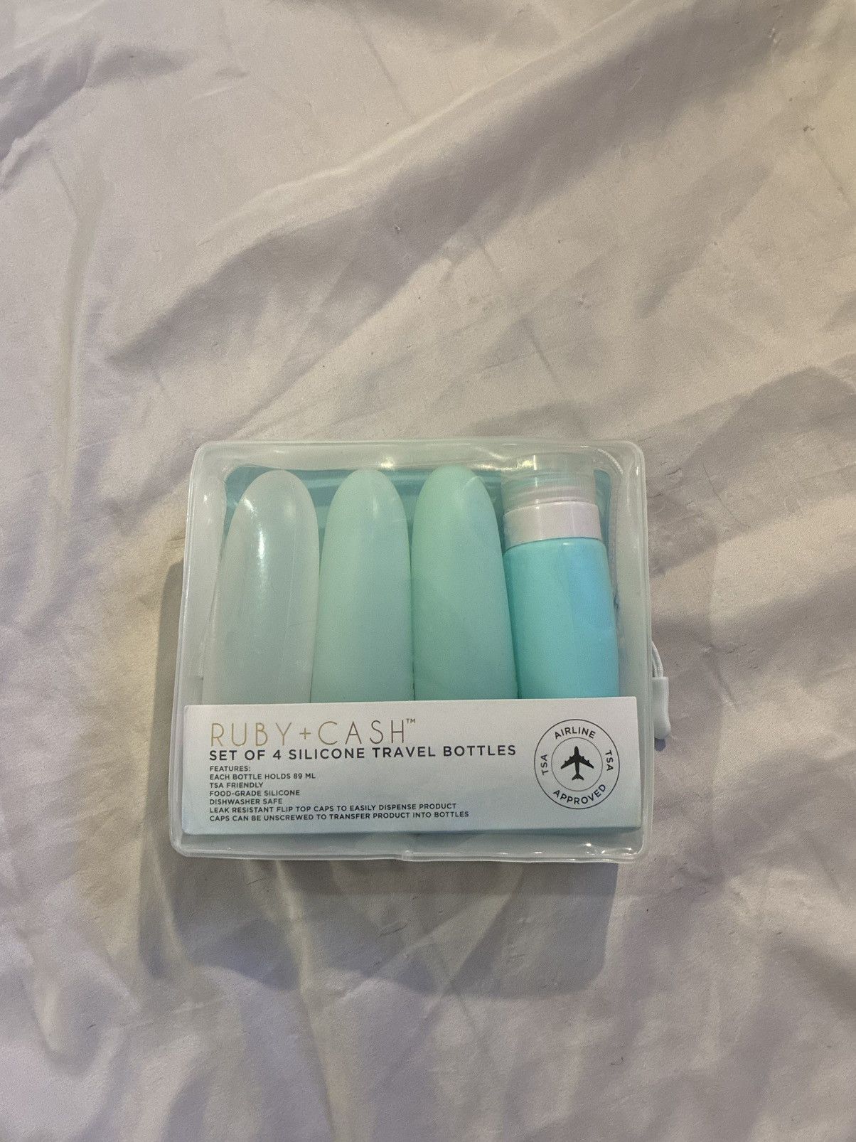 Other Ruby+Cash Set of 4 Pack Silicone Travel Toiletry Bottle Set Size ONE SIZE - 3 Thumbnail