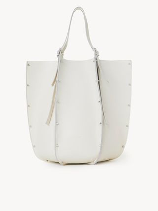 Chloe o1loc1c10425 Size: OS / Carmela Medium Tote Bag in White Size ONE SIZE - 1 Thumbnail