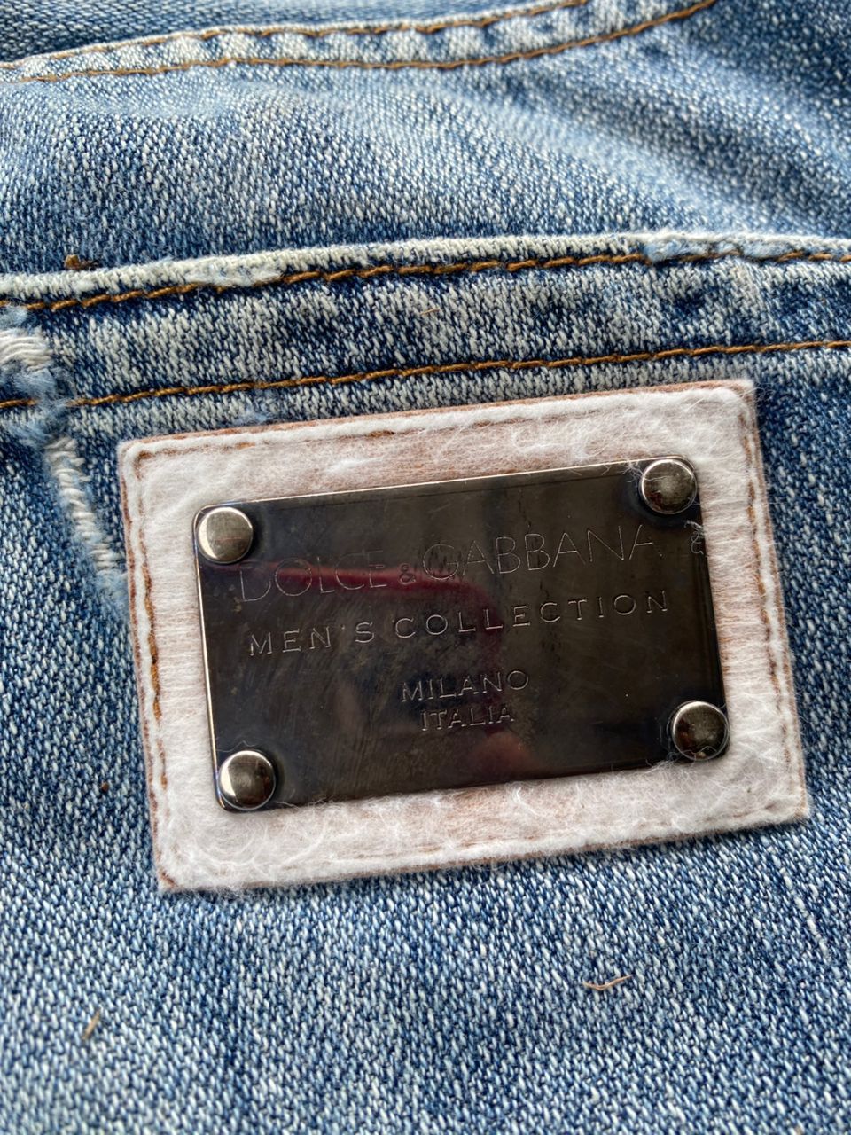Dolce & Gabbana 💥BEST OFFER💥DOLCE & GABANNA 14 GOLD DISTRESSED DENIM Size 30" / US 8 / IT 44 - 13 Thumbnail