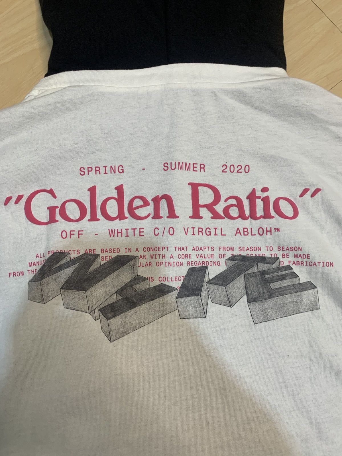 Off-White Off-White Golden Ratio Double Tee Hoodie Size US M / EU 48-50 / 2 - 10 Thumbnail