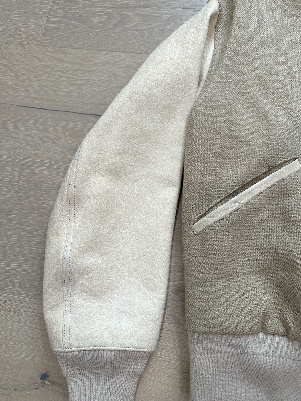 Visvim VISVIM Varsity SB Jkt Beige Wool 2020 F/W size 2 Size US M / EU 48-50 / 2 - 5 Thumbnail