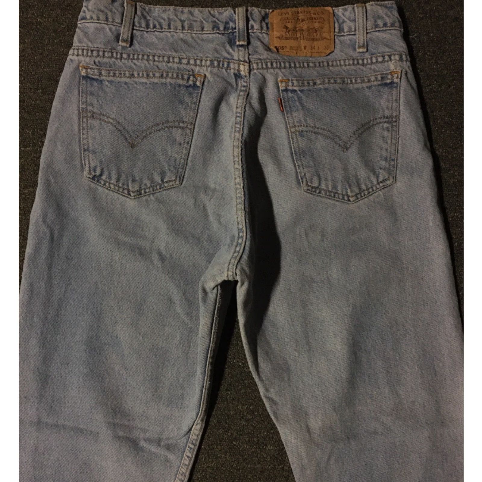 Levi's VINTAGE Levis Jeans 31 80s 90s Grunge Biker Punk Skate Orange Tab Faded Distress 505 Size US 31 - 5 Thumbnail