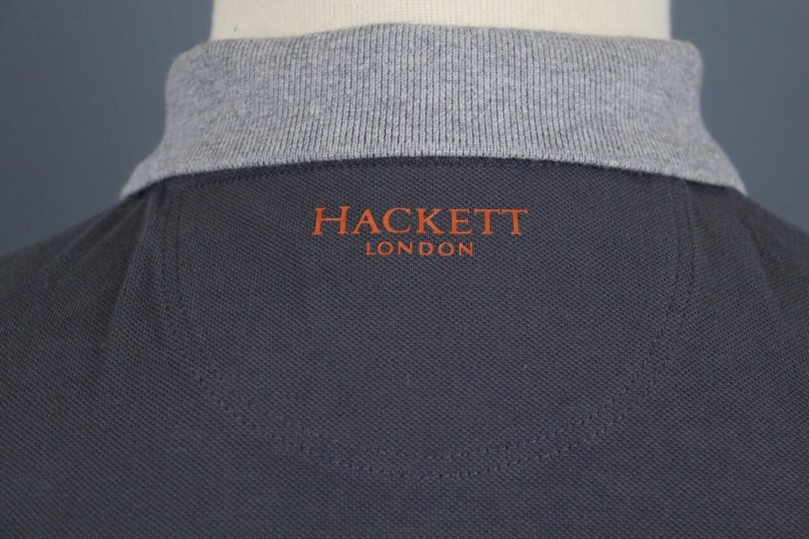 Designer Hackett London Gray Cotton Collared Polo Shirt Size M Size US M / EU 48-50 / 2 - 12 Thumbnail