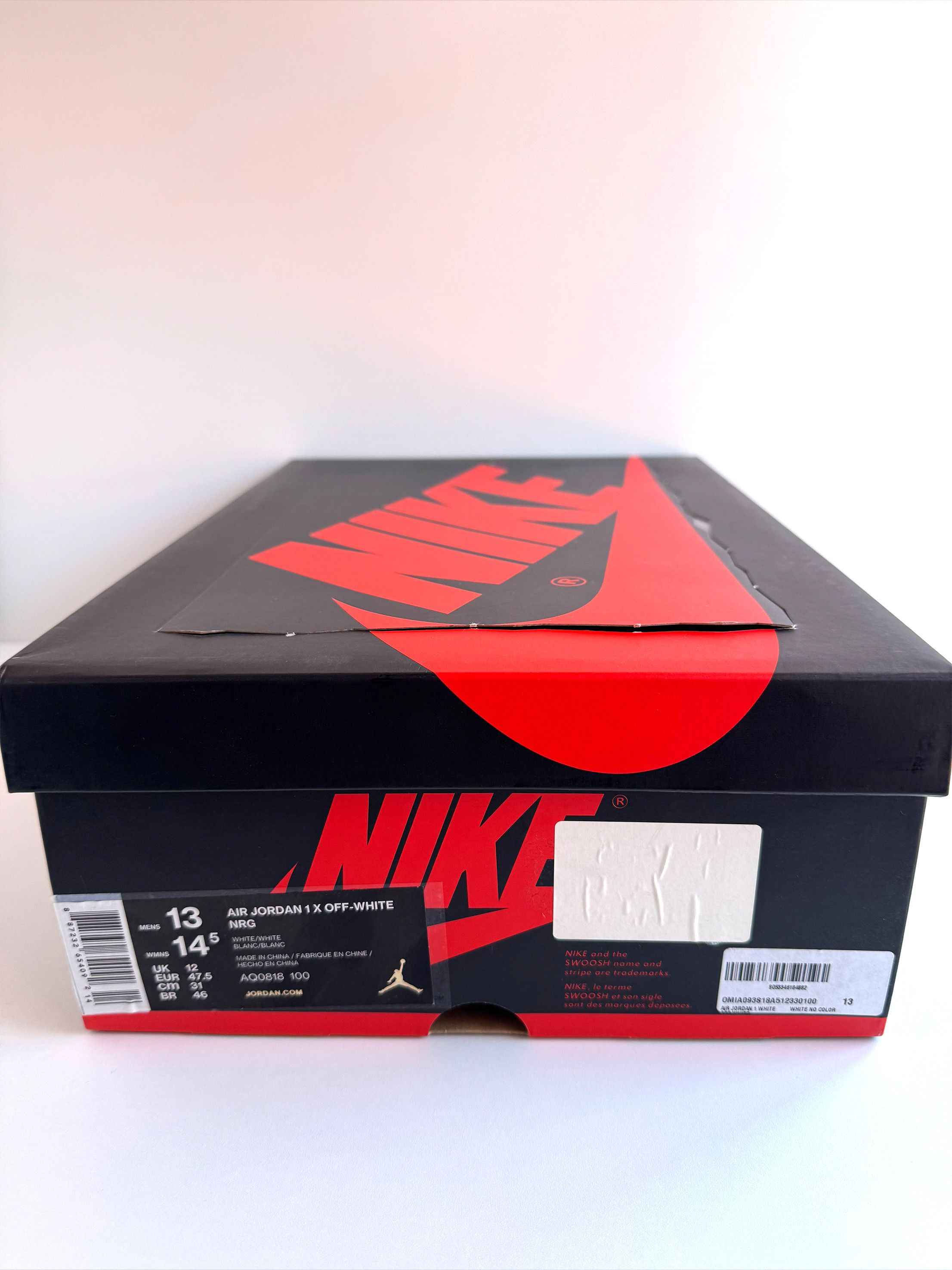 Jordan Brand × Off-White Air Jordan 1 Retro x Off-White (Virgil Abloh) Euro 17 Alaska Size US 13 / EU 46 - 13 Thumbnail