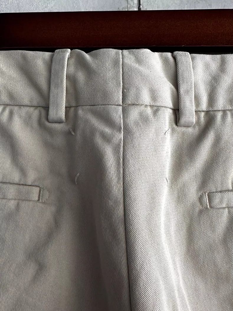 Maison Margiela 20aw bone white basic trousers Menswear