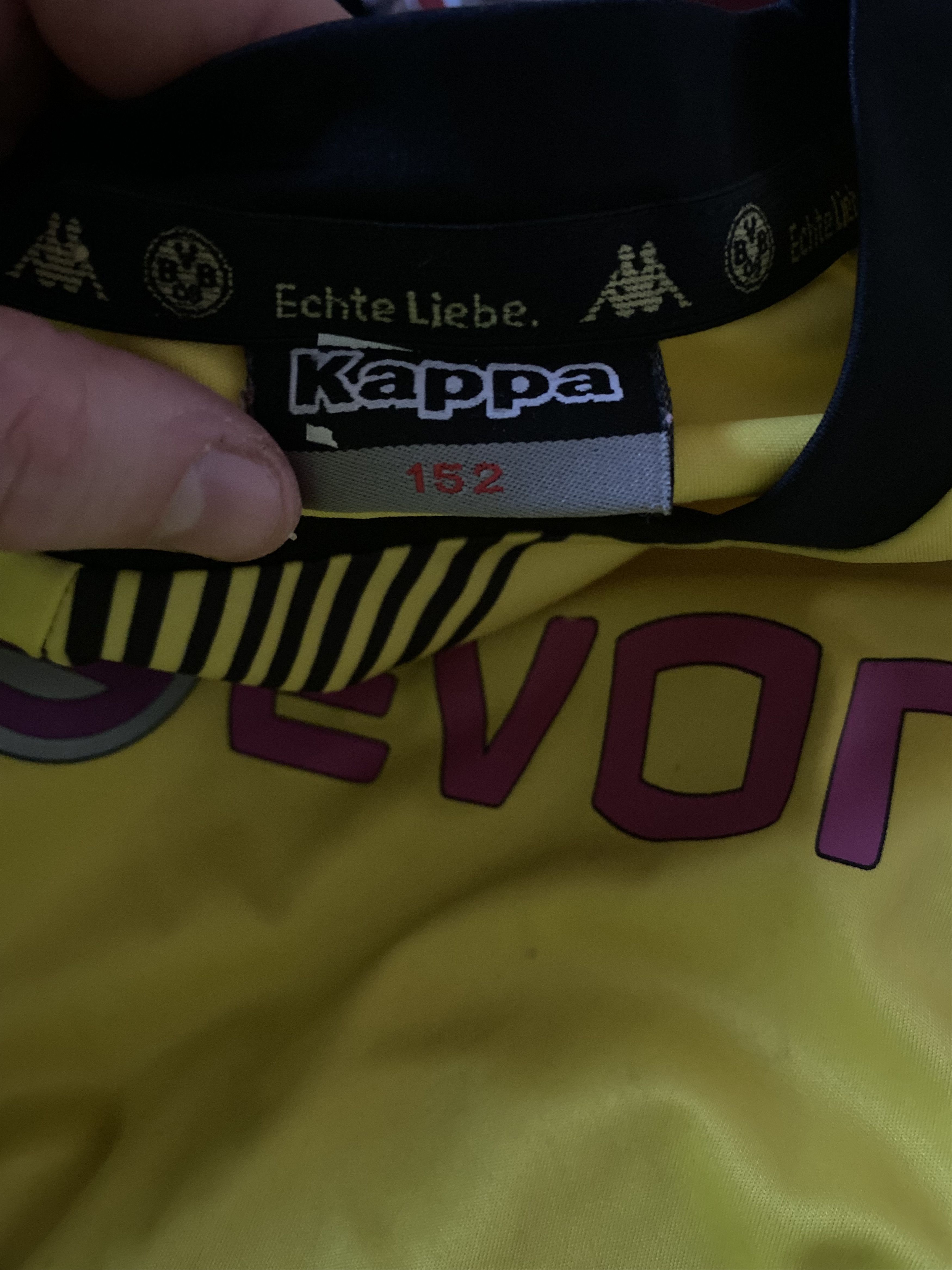Kappa BORUSSIA DORTMUND - 2011 - 2012 - Kappa - 152 - UNIQUE Size US XXS / EU 40 - 3 Thumbnail