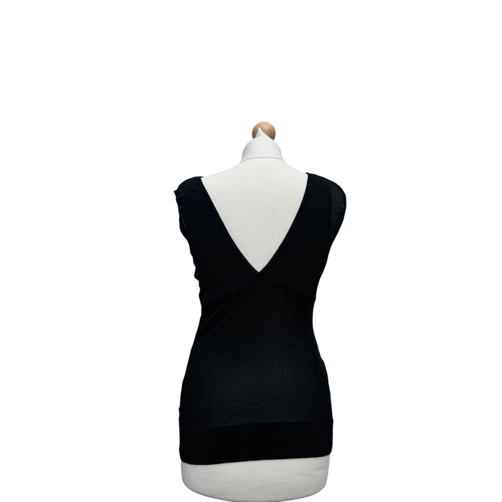 Balenciaga Nicolas Ghesquière SS 2005 Black Mesh Top Size XS / US 0-2 / IT 36-38 - 4 Thumbnail