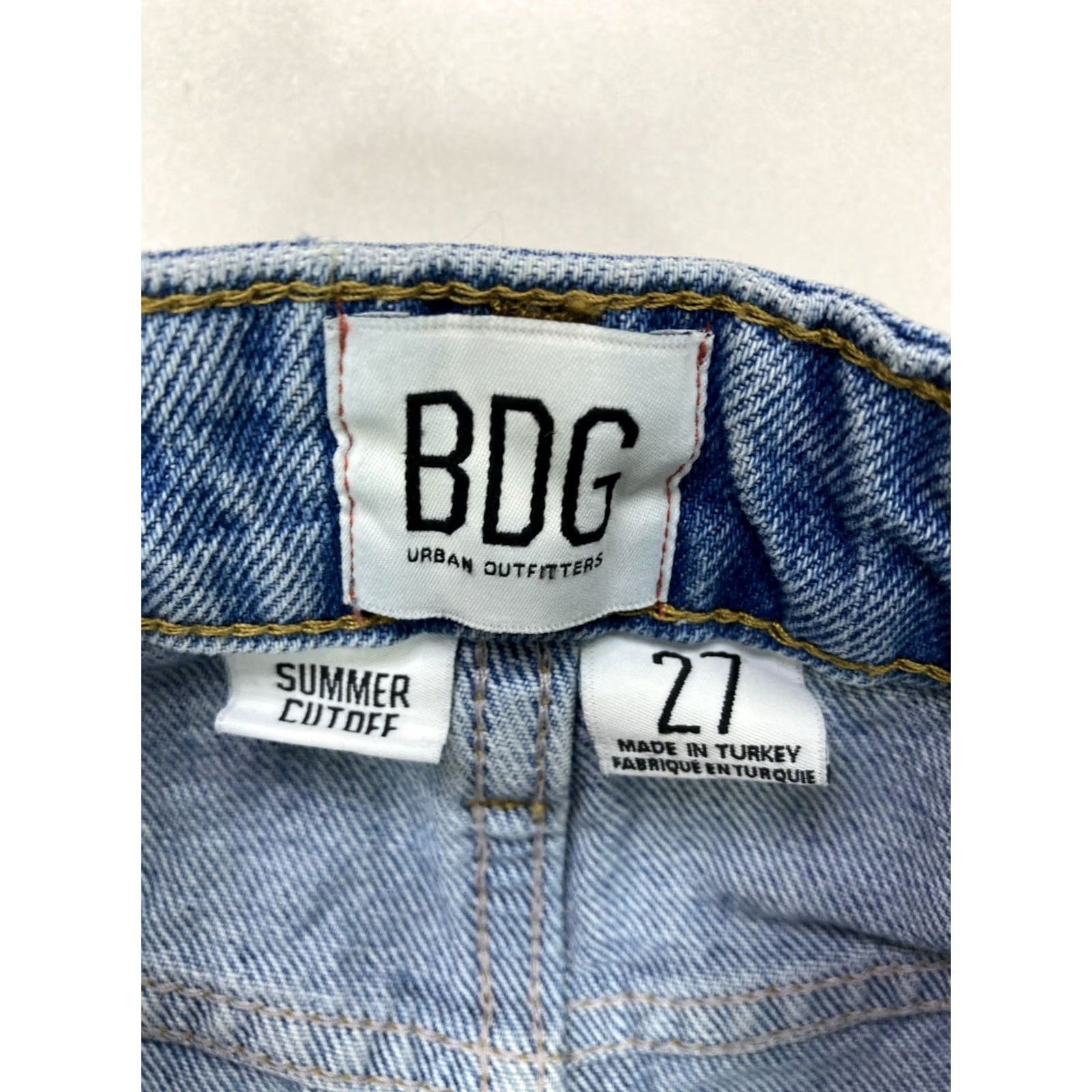 Levi's BDG Urban Outfitters Summer Cutoff Denim Jean Shorts Women 27 Blue Size 28" / US 6 / IT 42 - 5 Thumbnail