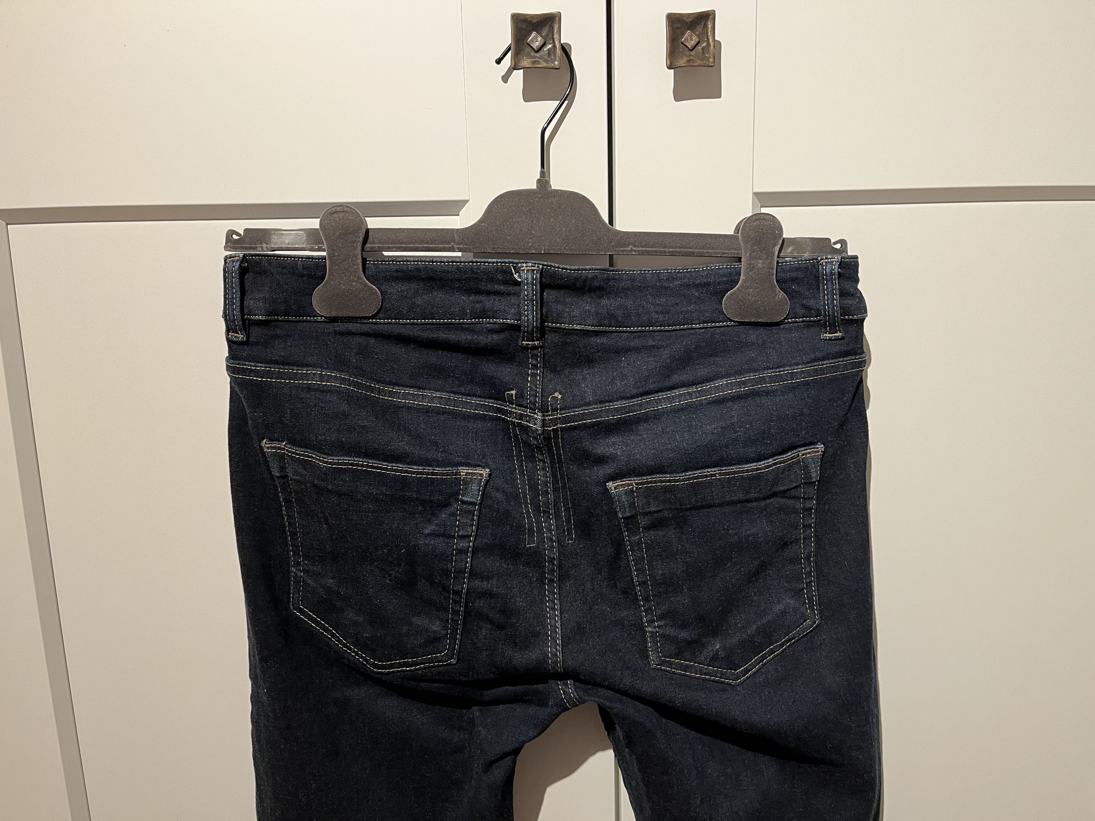 Rick Owens Drkshdw Detroit Cut Denim in Dark Blue / Navy / DU16F8350-SBD Size US 31 - 8 Thumbnail