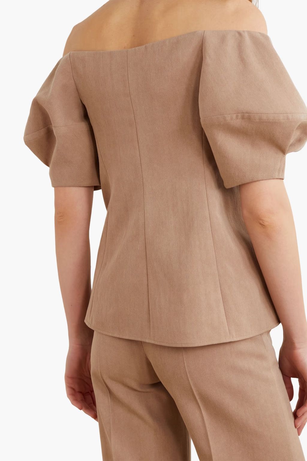 Chloe o1y0825 Solid Color Shirt in Light Brown Size S / US 4 / IT 40 - 3 Thumbnail