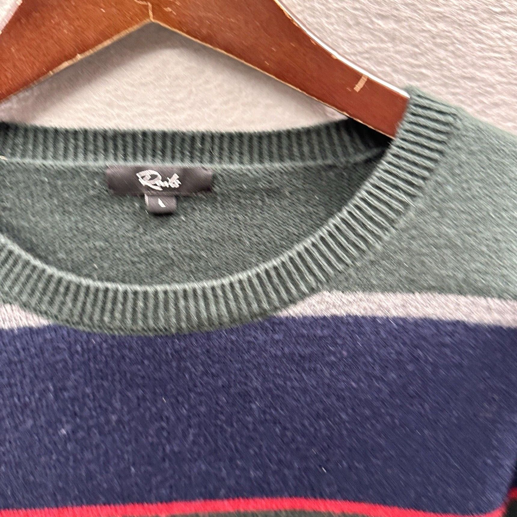Rails Rails Mens Large Rugby Stripe Striped Pullover Cotton Preppy Kent Dad Sweater Size US L / EU 52-54 / 3 - 5 Thumbnail