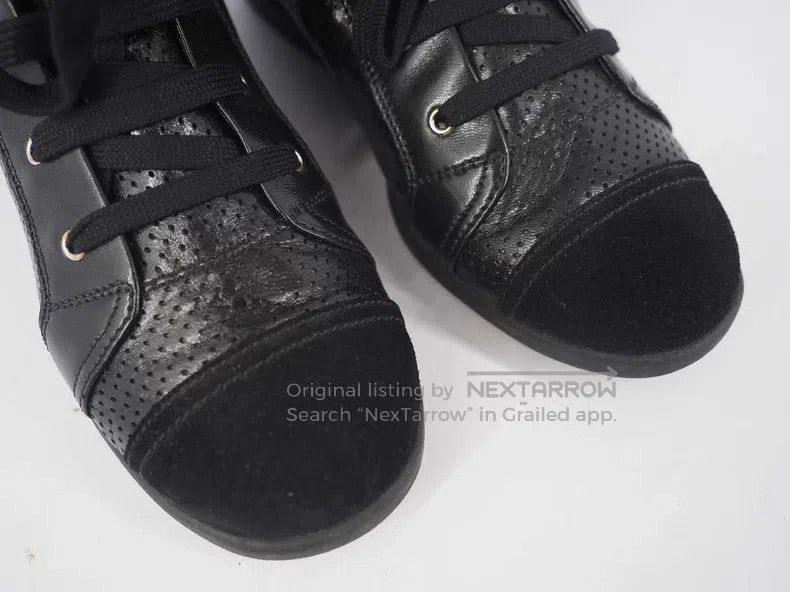 Chanel Chanel Black suede patchwork hollowed-out leather boots Size US 7 / IT 37 - 4 Thumbnail
