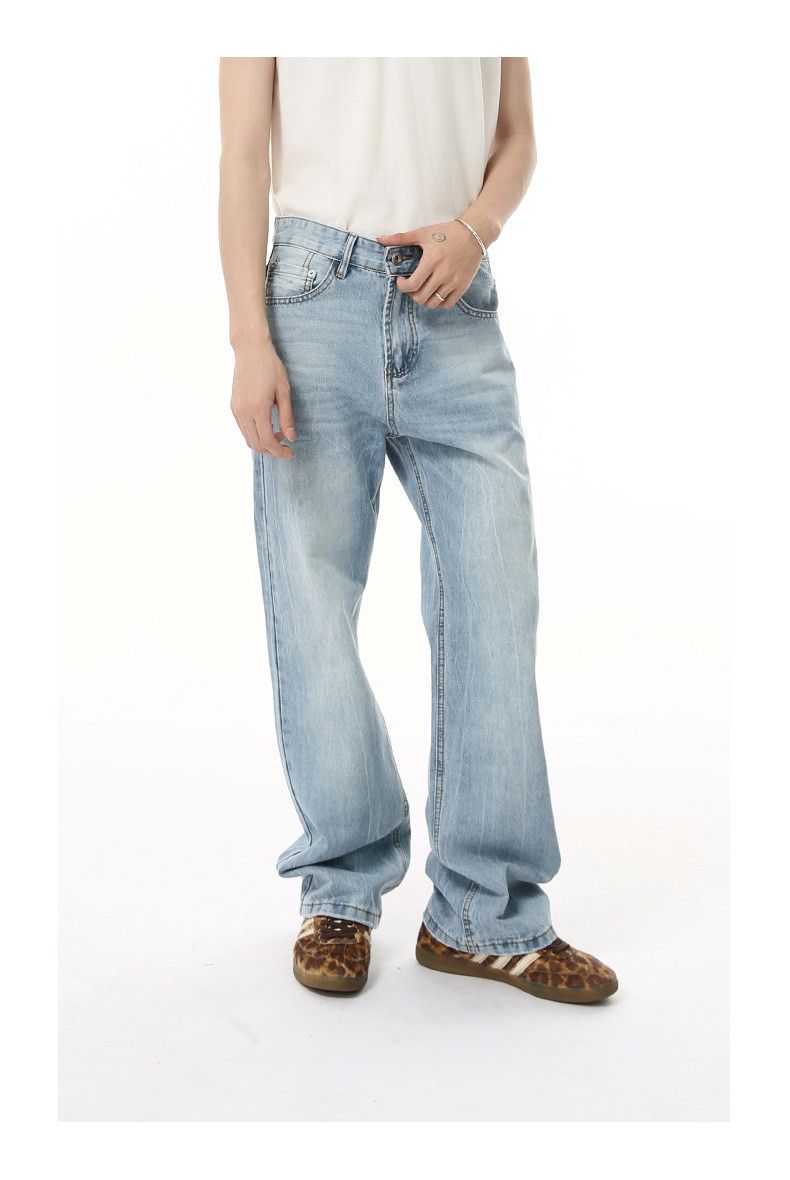 Japanese Brand Men's Japanese Retro Cleanfit Casual Straight Leg Jeans Size US 32 / EU 48 - 3 Thumbnail