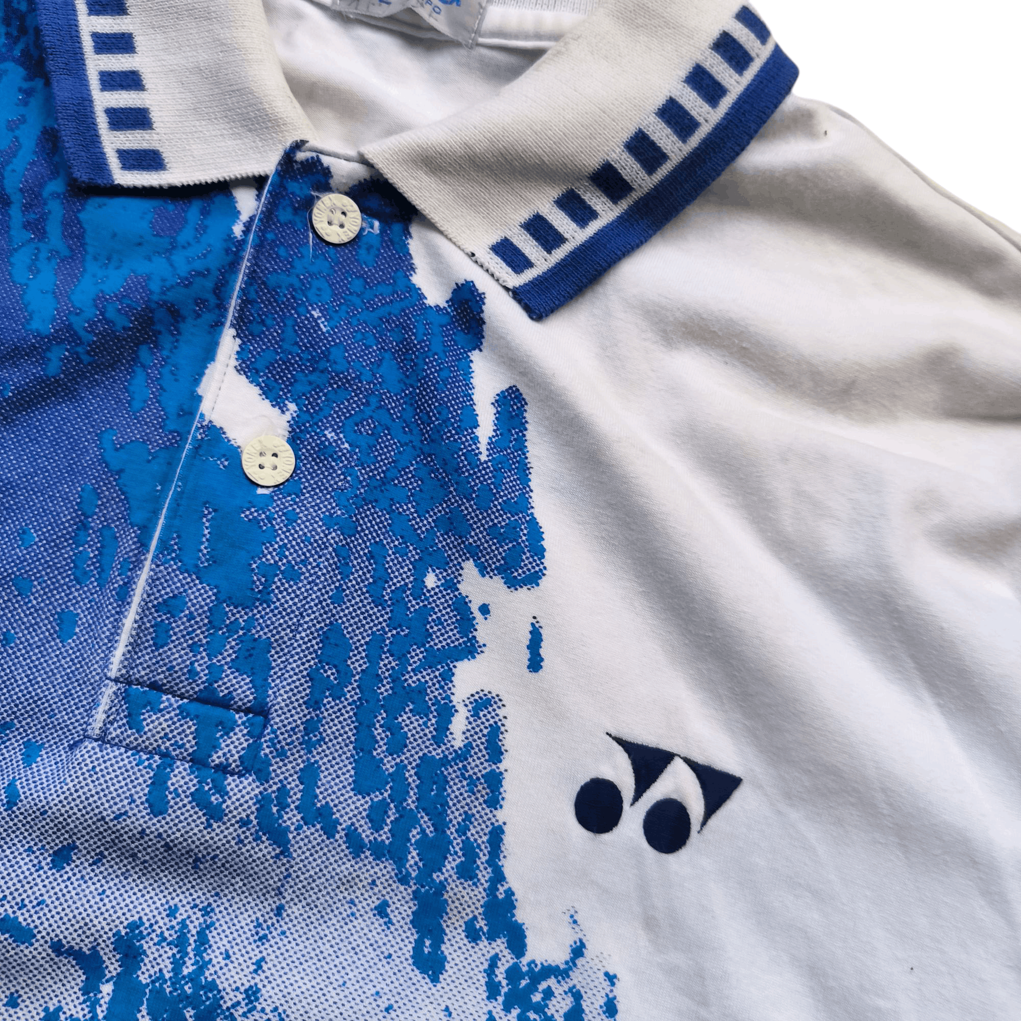 Japanese Brand Vintage 1990s Polo Yonex Abstract Size US L / EU 52-54 / 3 - 2 Thumbnail