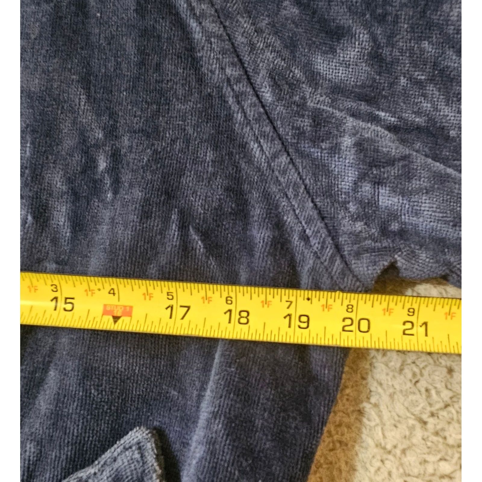 Velour Frette Bath Robe Velour Shawl Collar Blue Mens Womens Unisex Size Medium Turkey Size ONE SIZE - 7 Thumbnail