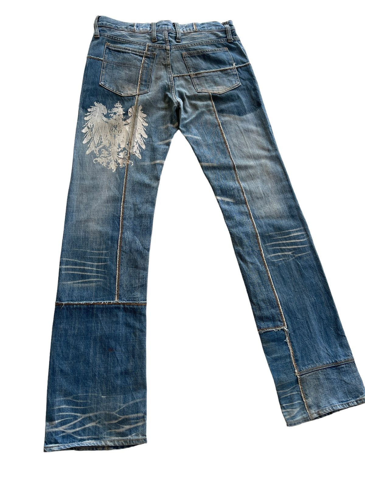 Japanese Brand Vintage Mcdivision Patchwork Distressed Denim Size US 30 / EU 46 - 11 Thumbnail