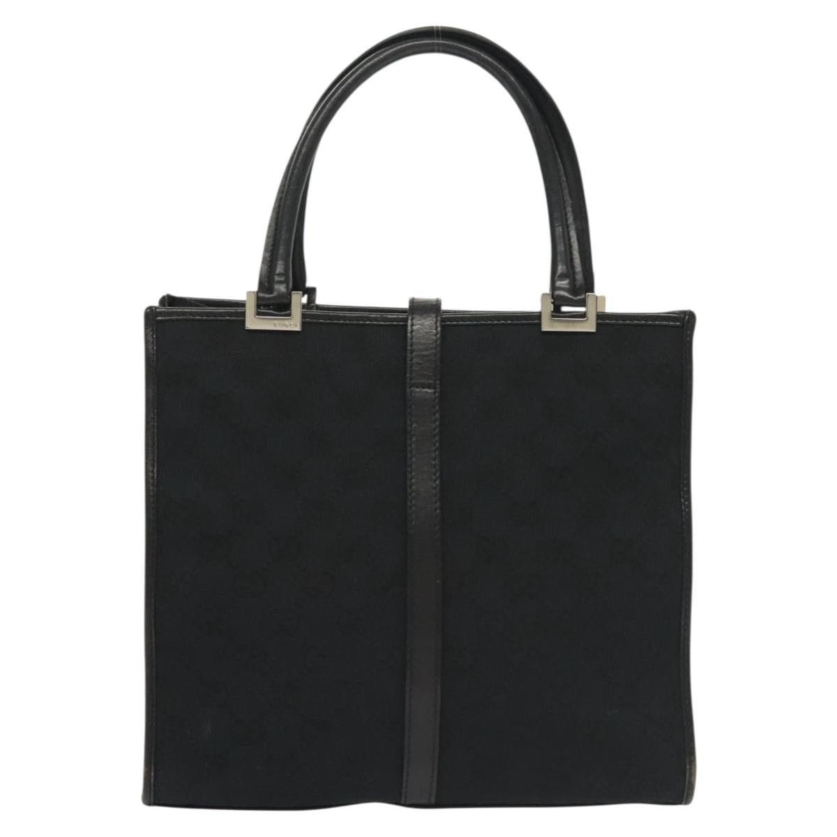 Gucci GUCCI GG Canvas Jackie Hand Bag Black Silver 002 002 Size ONE SIZE - 3 Thumbnail