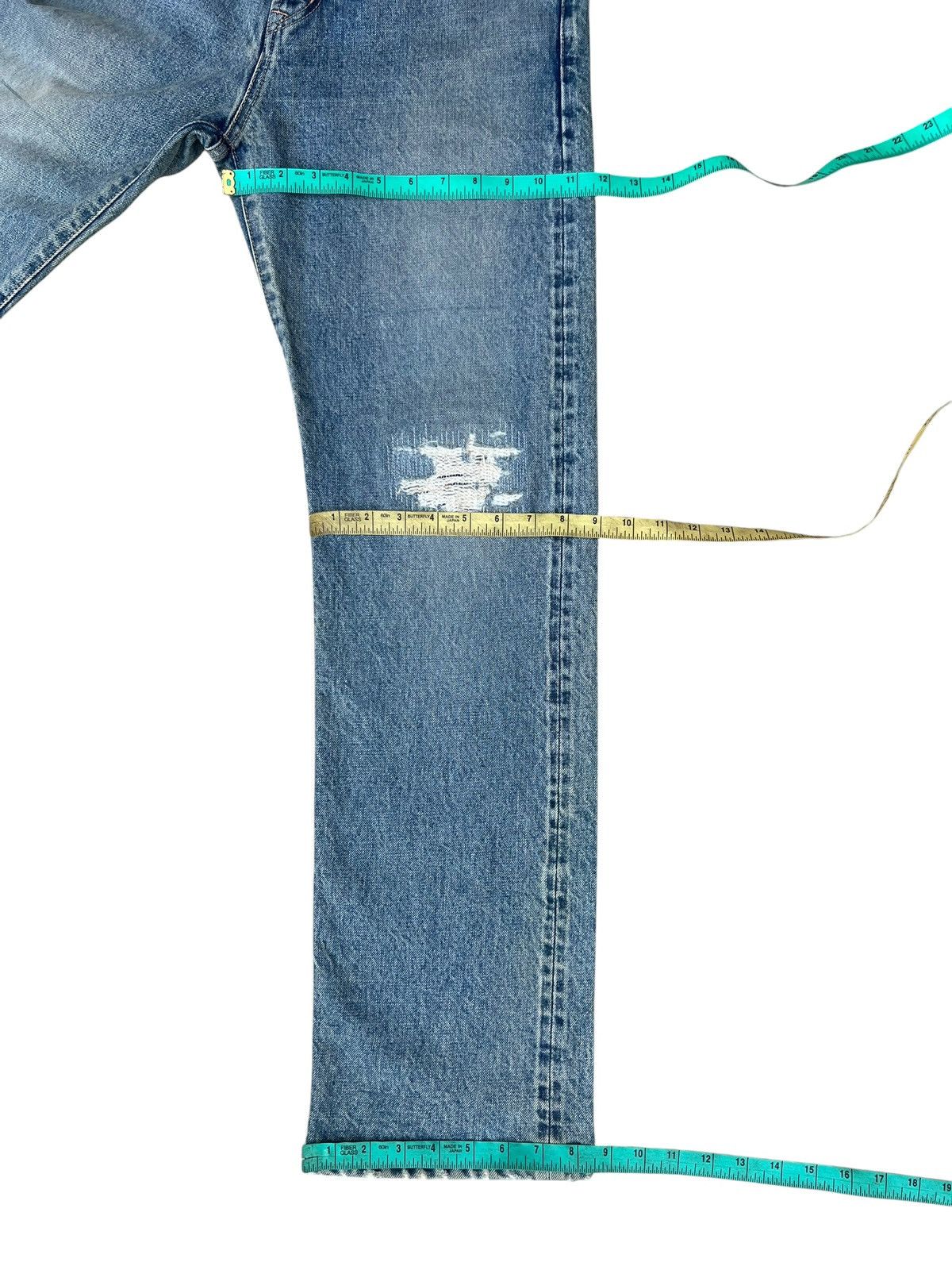 RATS JAPAN Vintage Rats Japan Distress Thick Denim Selvedge Jeans Size US 31 - 5 Thumbnail
